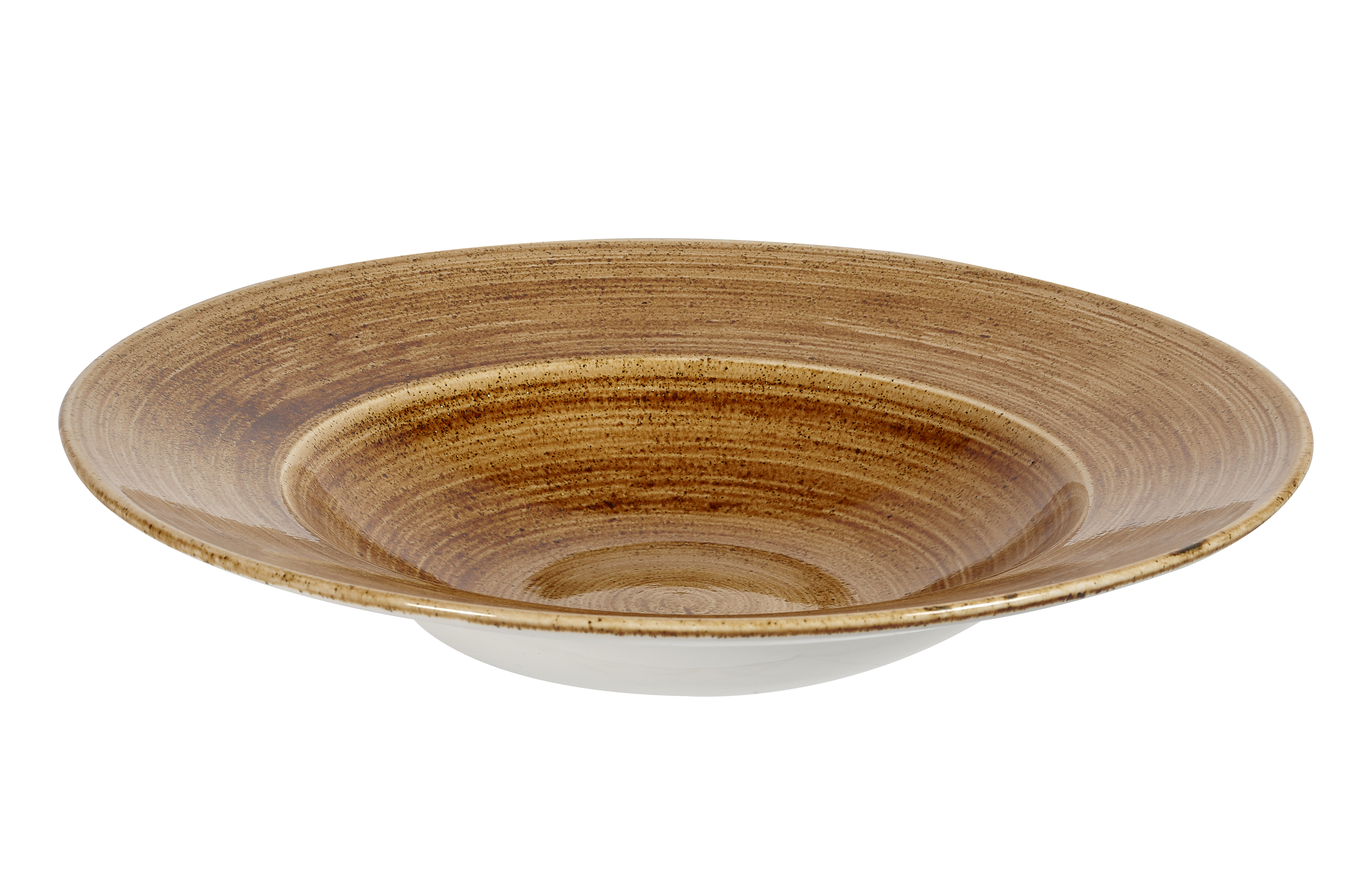 Churchill, Stonecast Patina : Vintage Copper - Teller tief breite Fahne, 28 cm/ 0,47 ltr.