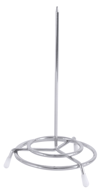 Bon-/Zettelspieß, verchromter Stahldraht, D: 8 cm, H: 15,5 cm