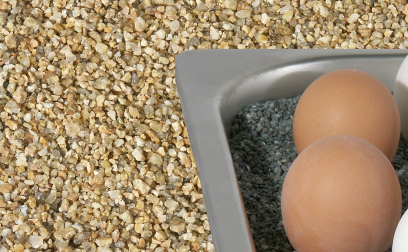 Wärmesand/Granitsplitt, fein, I: 4,5 ltr., W: 7 kg, gelb