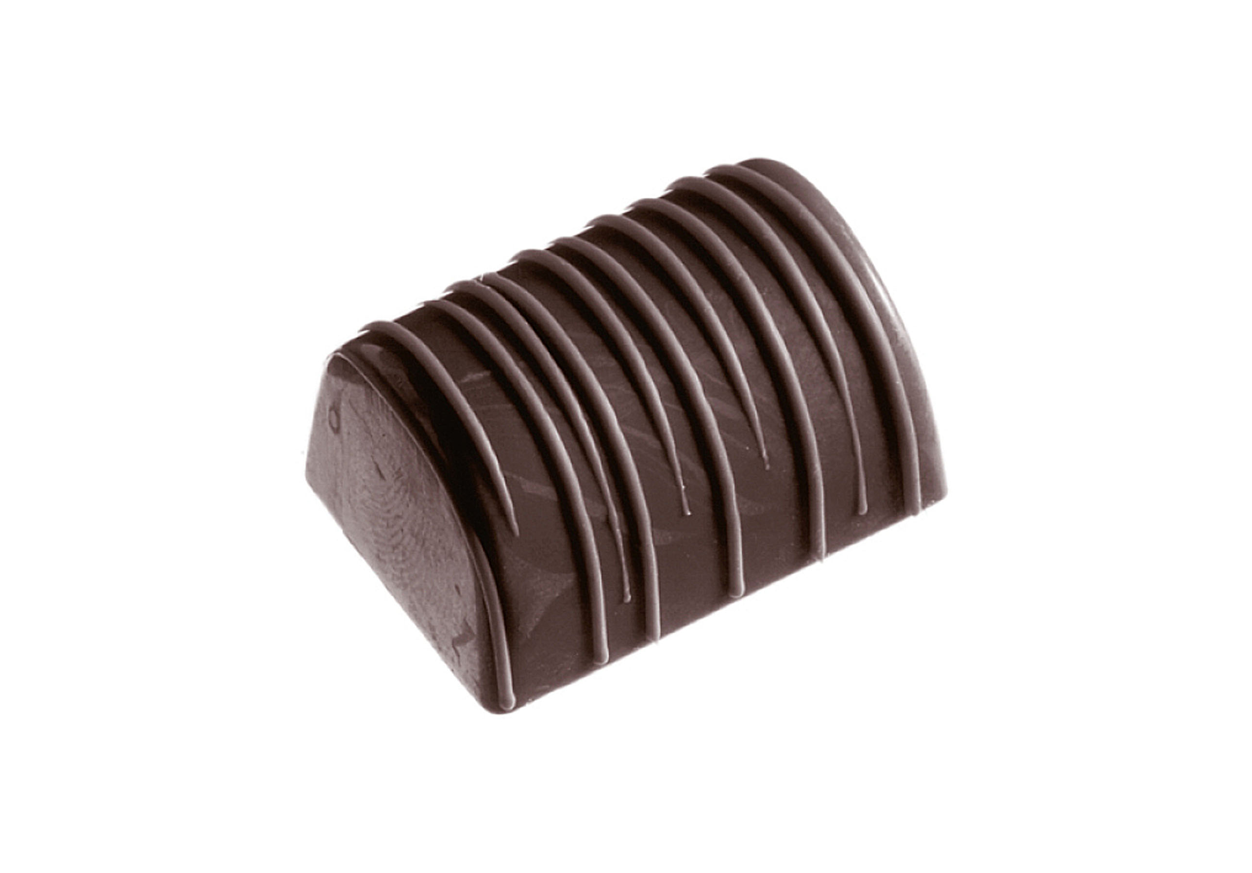 Schokoladen- Form Überziehpraline, 275 x 135 mm, 3 x 8 Stück 36 x 26 x 18 mm