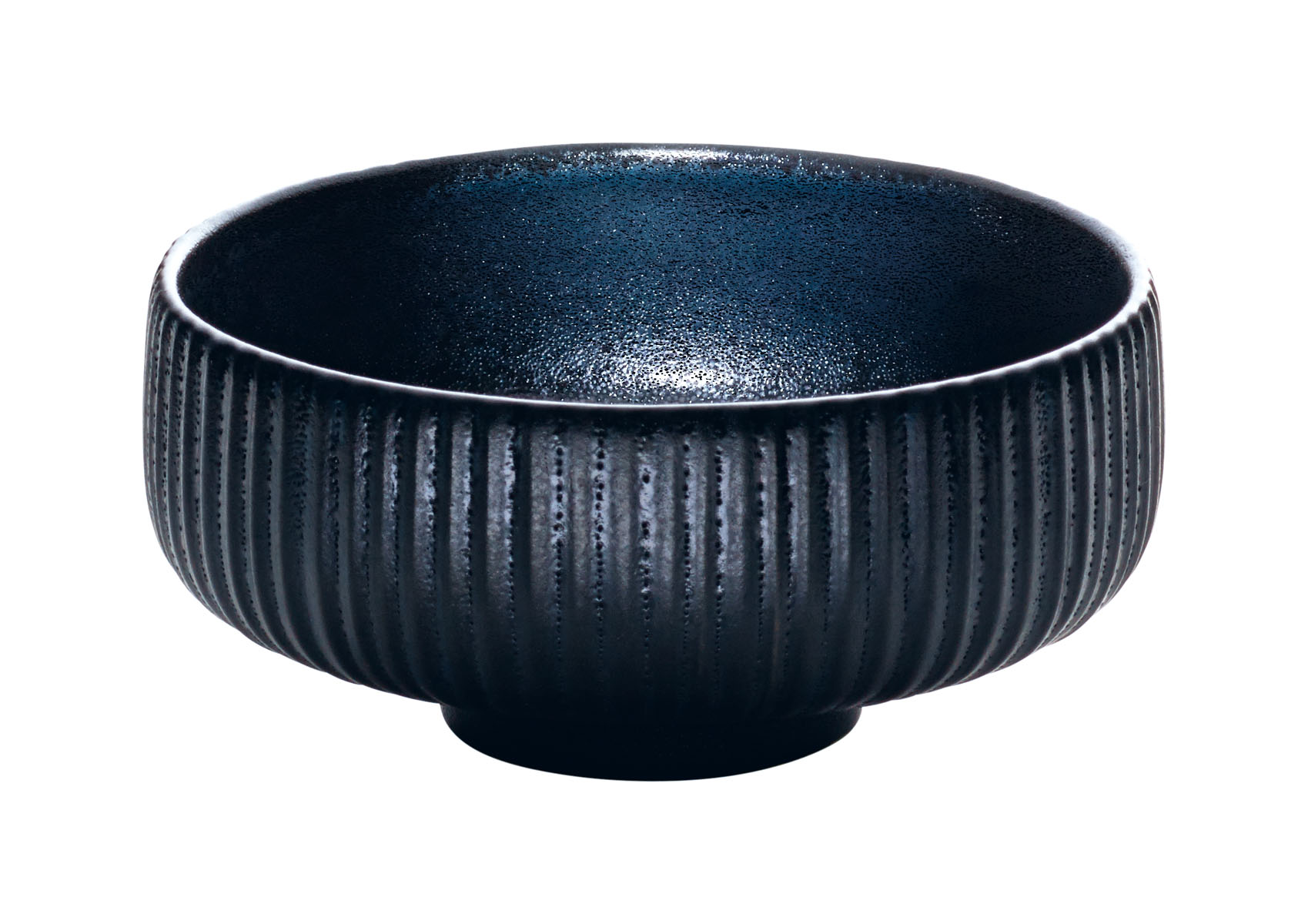 Playground, Steinzeug - NARA Schwarz : Relief- Bowl rund 16 cm/ 0,71 ltr.