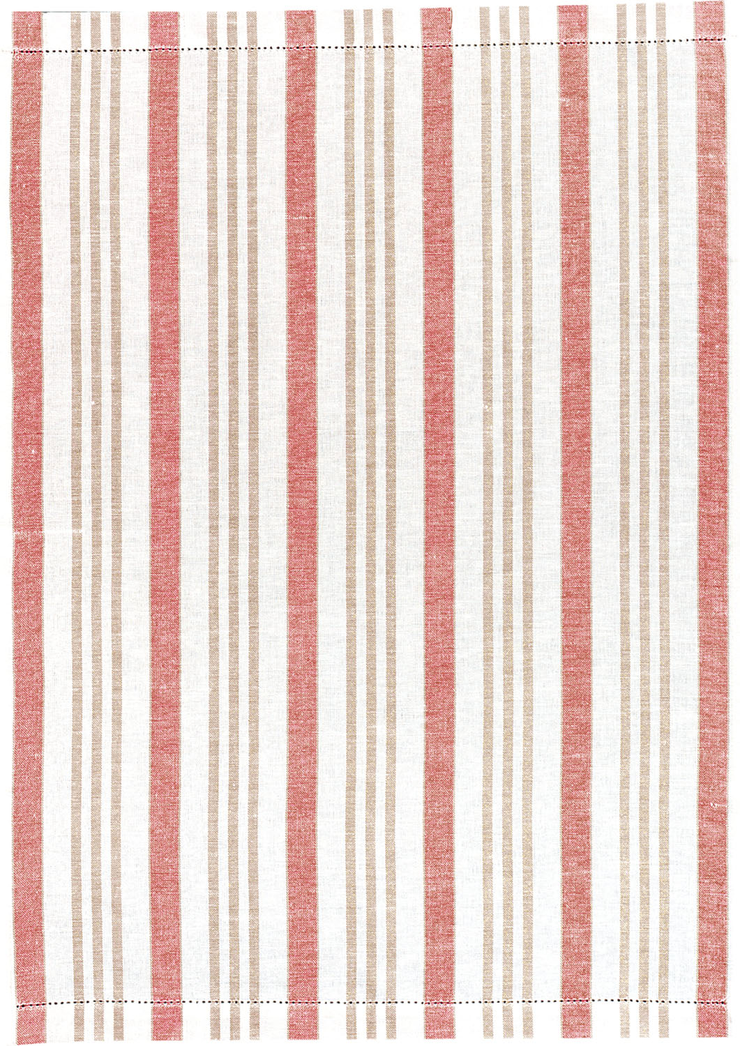 Küchentuch Streifen mit Hohlsaum - Halbleinen 50 x 70 cm