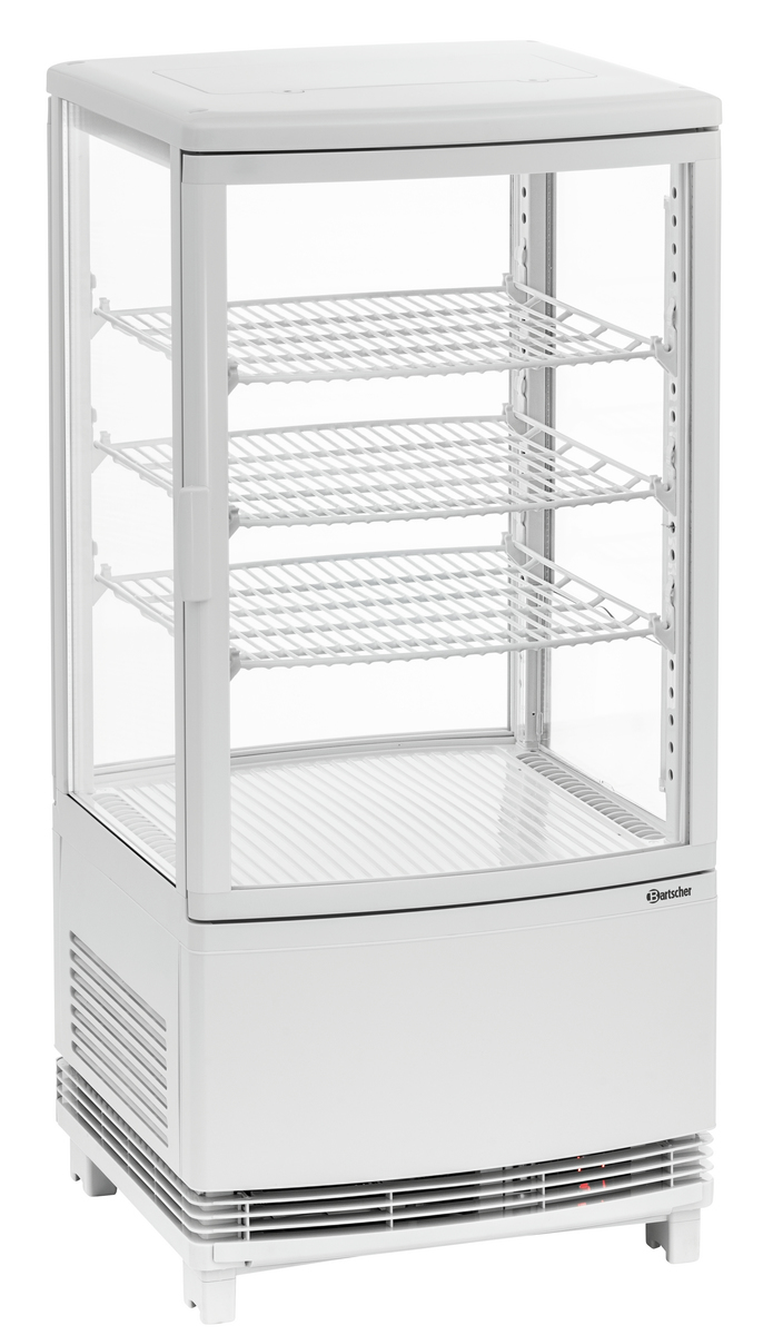 Mini-Kühlvitrine 75L2T weiß