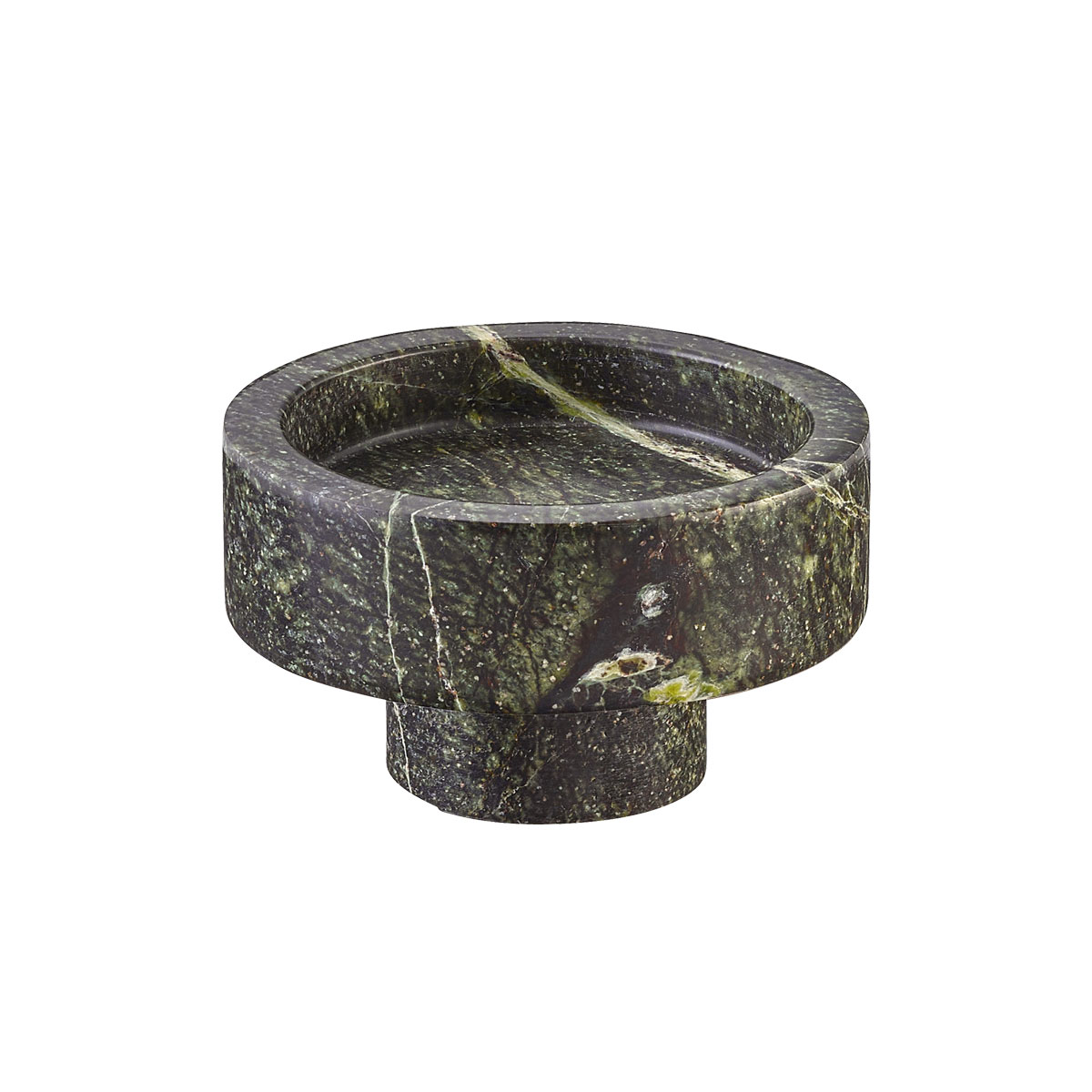 Playground, Marmor - Plateau rund, forest, 10 x 7 cm/ 0,09 ltr.