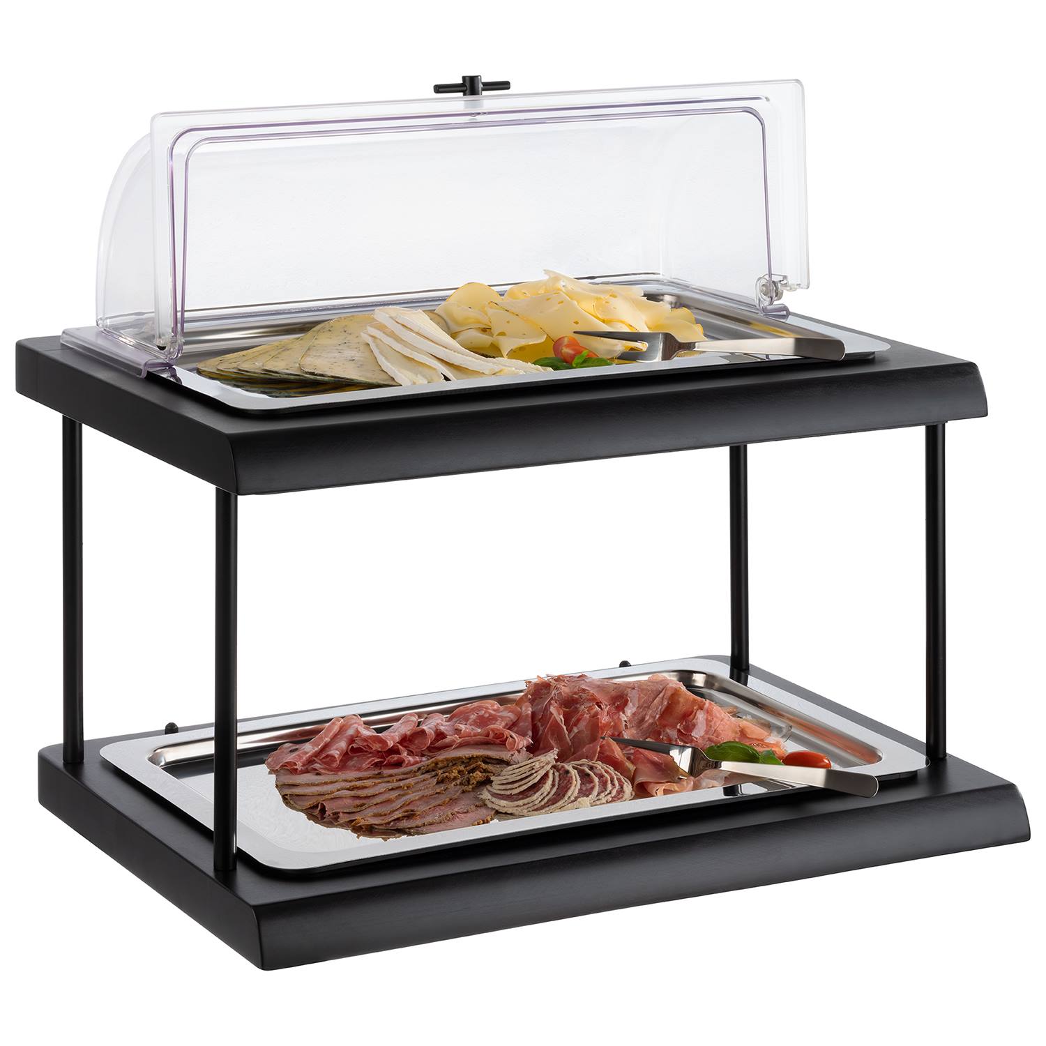 Buffetvitrine DOPPELDECKER, 12-teiliges Set, 60 x 41 x 36 cm