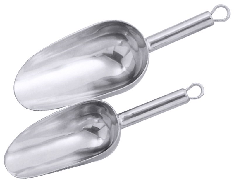 Eis-/Mehrzweckschaufel, fugenlos, Edelstahl, I: 0,35 ltr., 18 x 10 cm, L: 29 cm