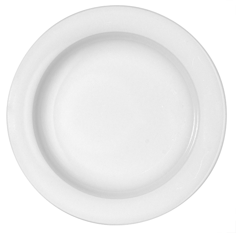 Bauscher, Dimension - Teller halbtief Fahne, weiss, uni, 20 cm/ 0,21 ltr.