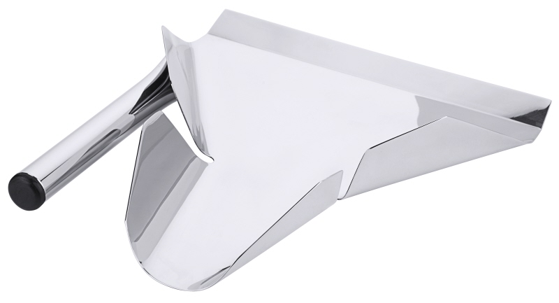 Pommes frites-Schaufel, Edelstahl, für Linkshänder, 23 x 21 cm, Stiellänge: 14 cm