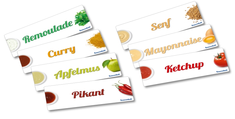 Etikettensatz Saucenkuh