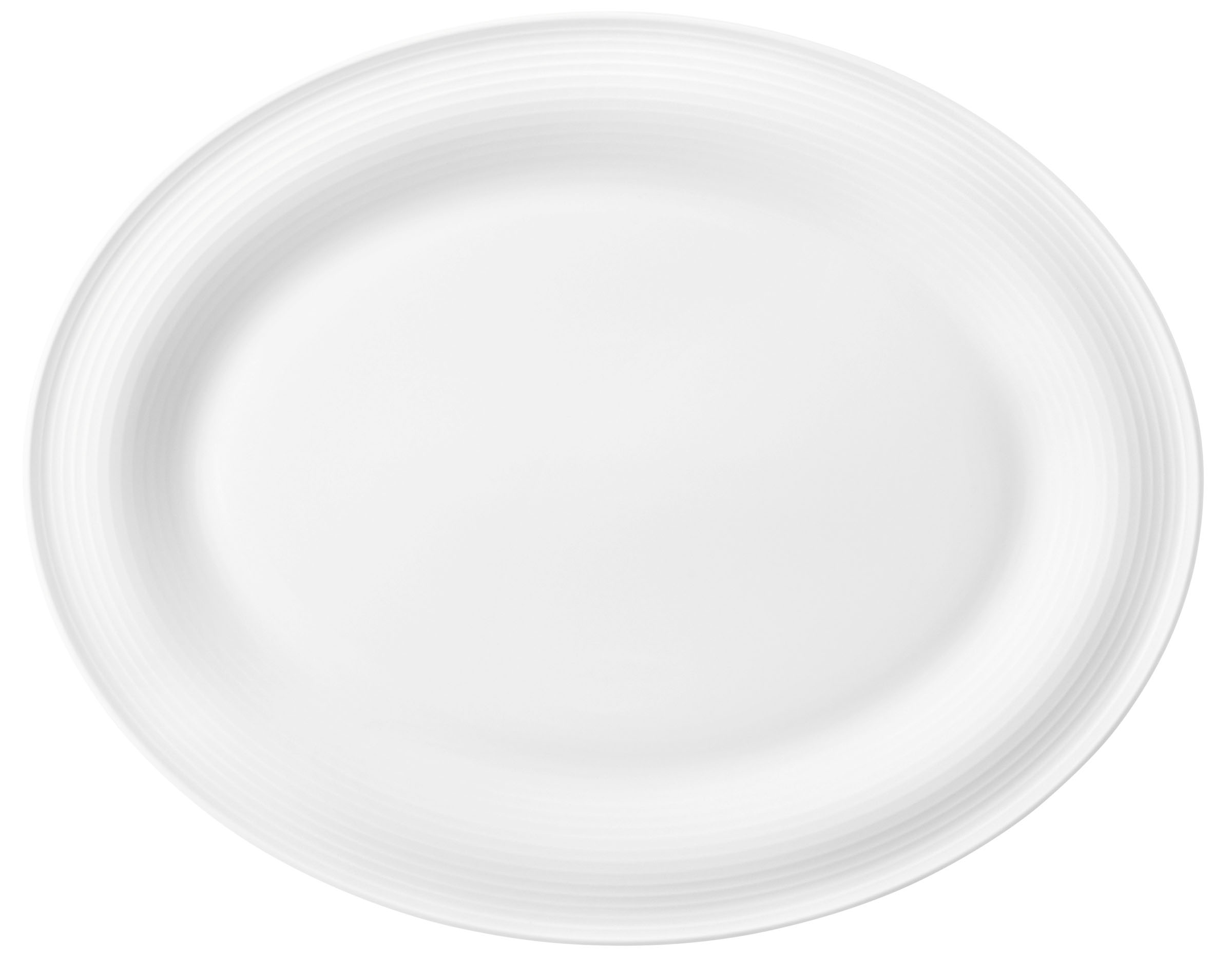 Seltmann Weiden, Blues - Platte oval, weiss, uni, 35 cm