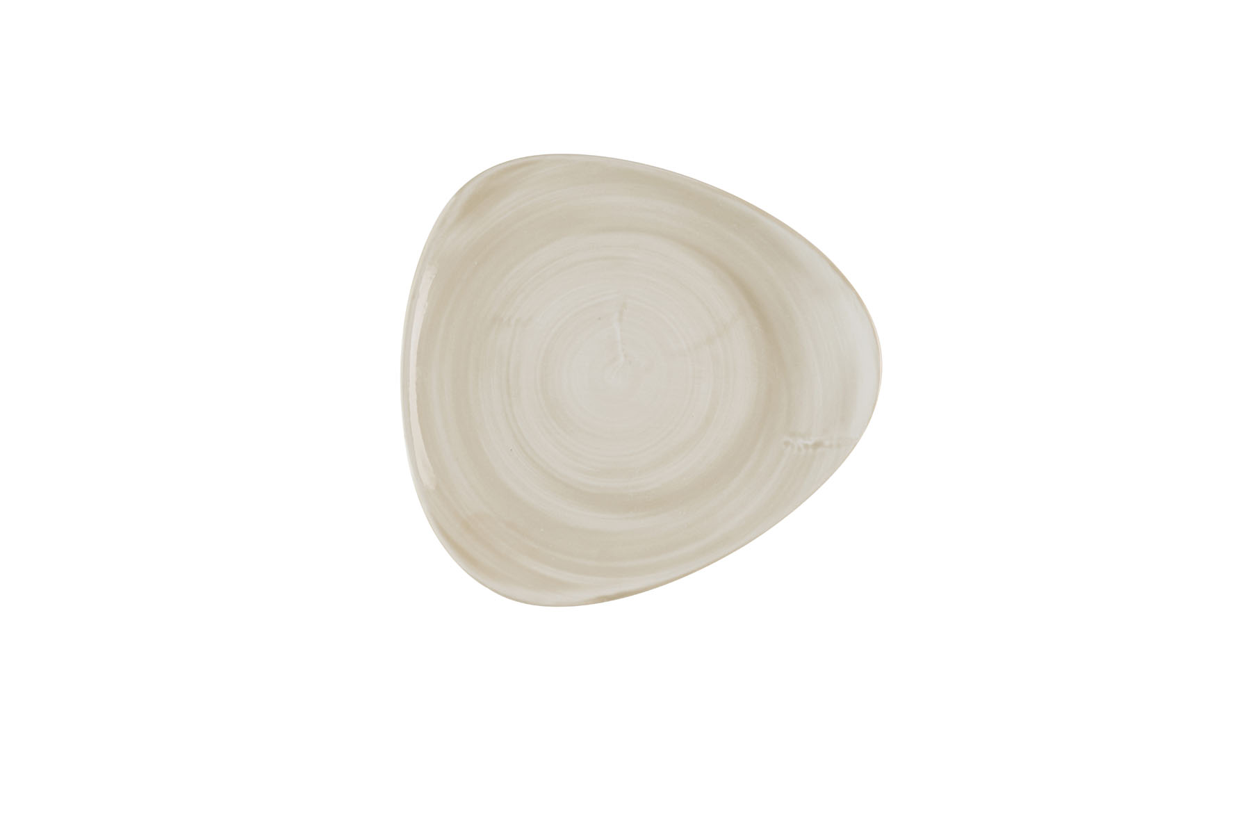 Churchill, Stonecast Canvas : Natural - Teller flach dreieckig, 24,5 cm