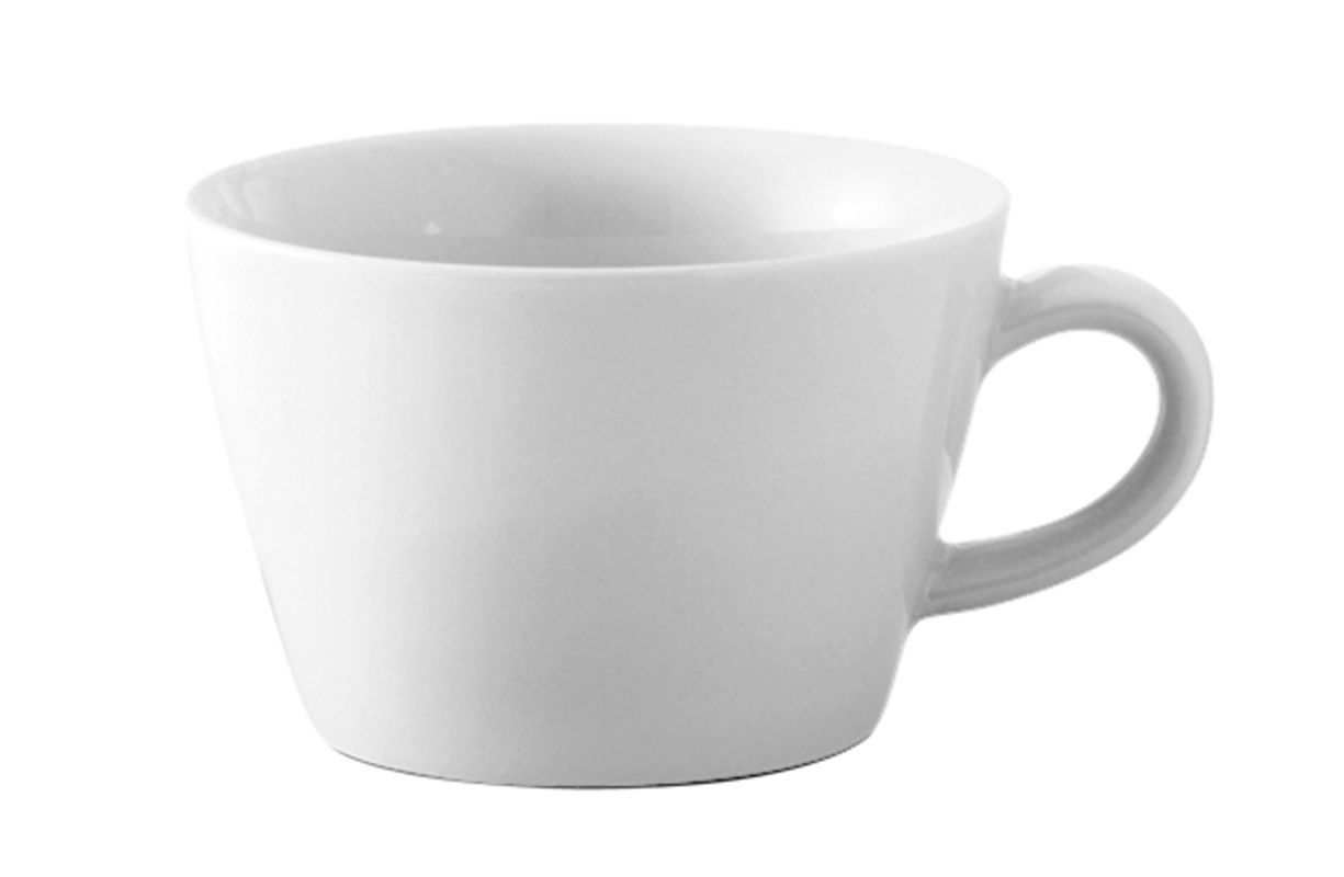 Kahla, Five Senses - Cappuccino-Obertasse, bordglasiert, weiss, uni, 0,25 ltr.