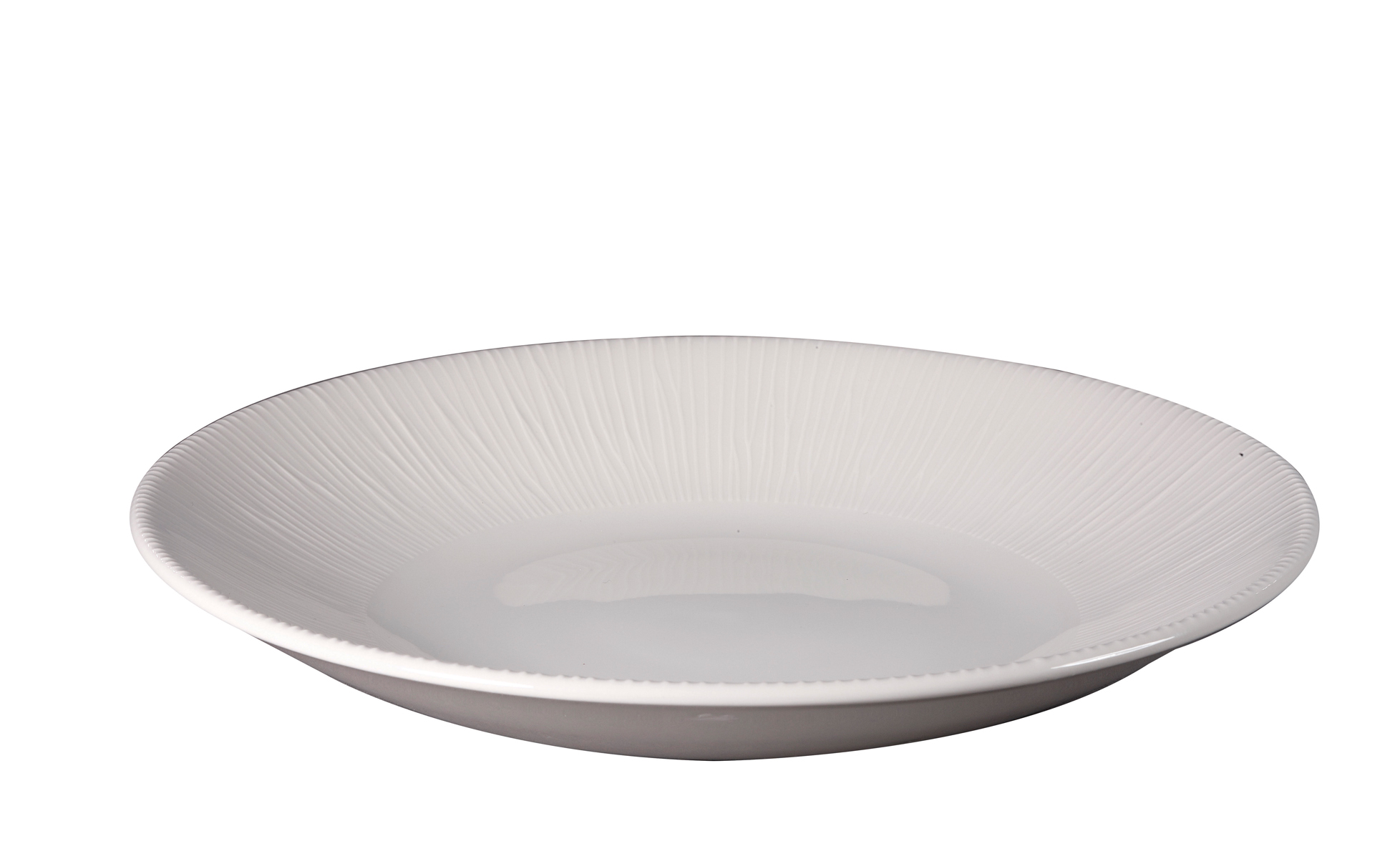 Churchill, Bamboo - Teller tief Coup, uni/ weiss, 25,5 cm