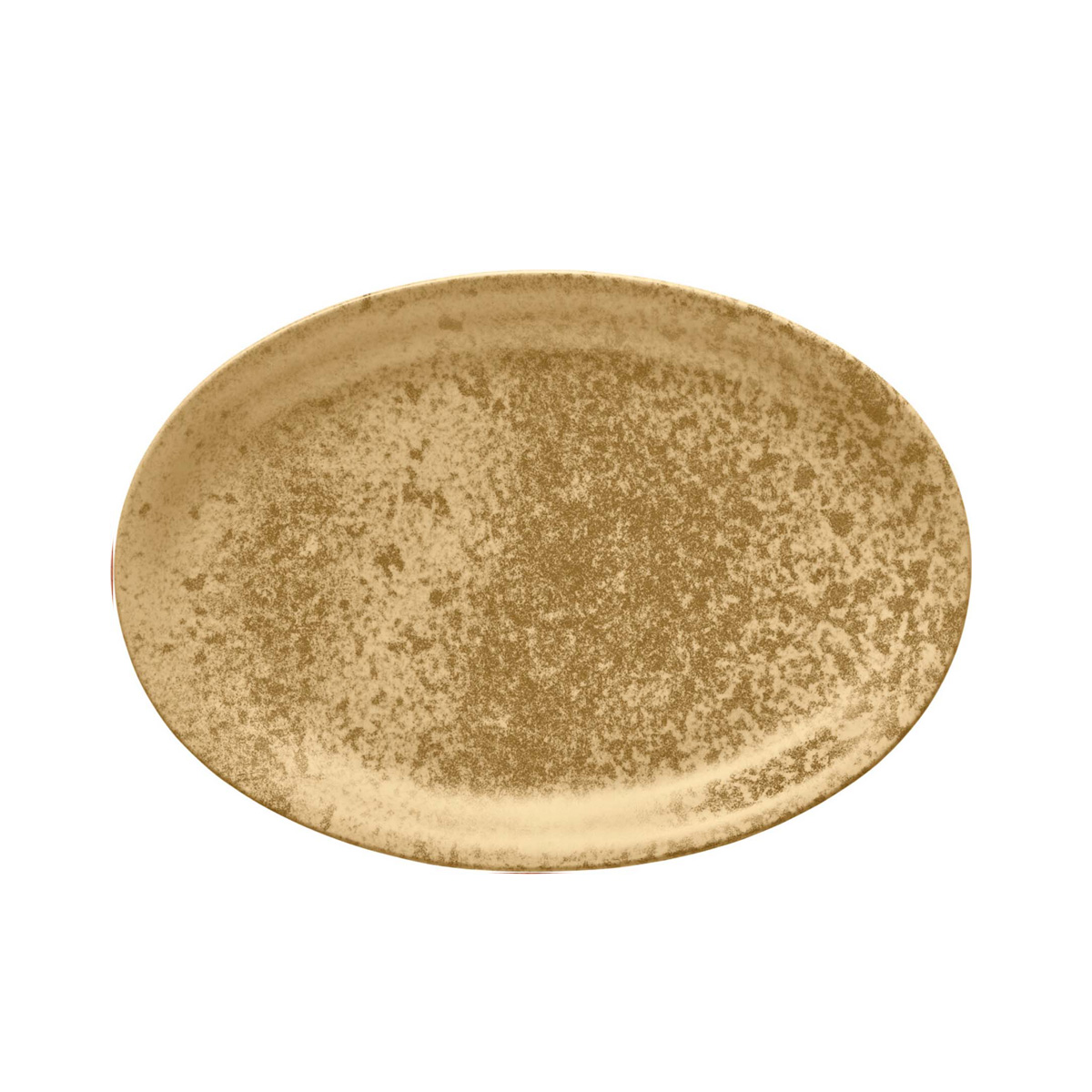 Bauscher, Sandstone : Dekor 426078 Dark Yellow - Platte oval coup 32,3 x 22,8 cm