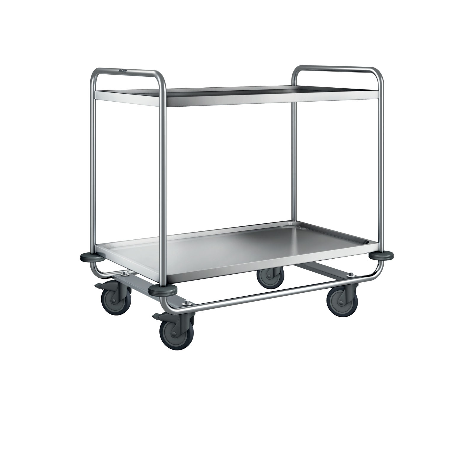 Servierwagen SW 10 X 6-2, 2 Borde 100 x 60 cm, max. 80 kg/ Bord, Trgf.: 160 kg, LxBxH: 110 x 70 x 101 cm