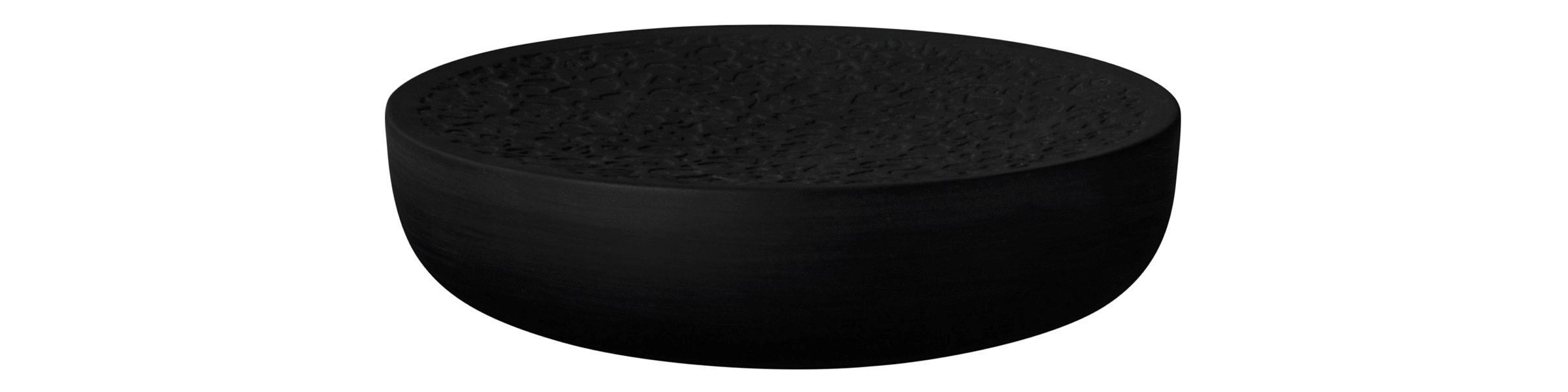 Seltmann Weiden, Nori : Schwarz Bisquit - Servierpodest, Relief, 16 cm