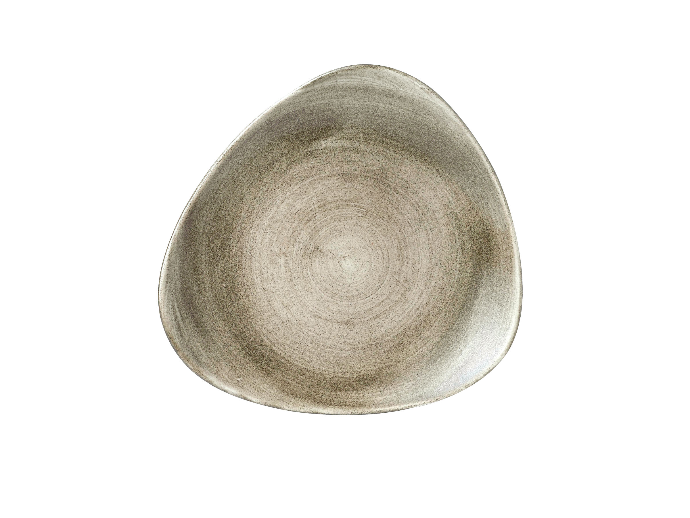 Churchill, Stonecast Patina : Antique Taupe - Teller flach dreieckig, 28,5 cm
