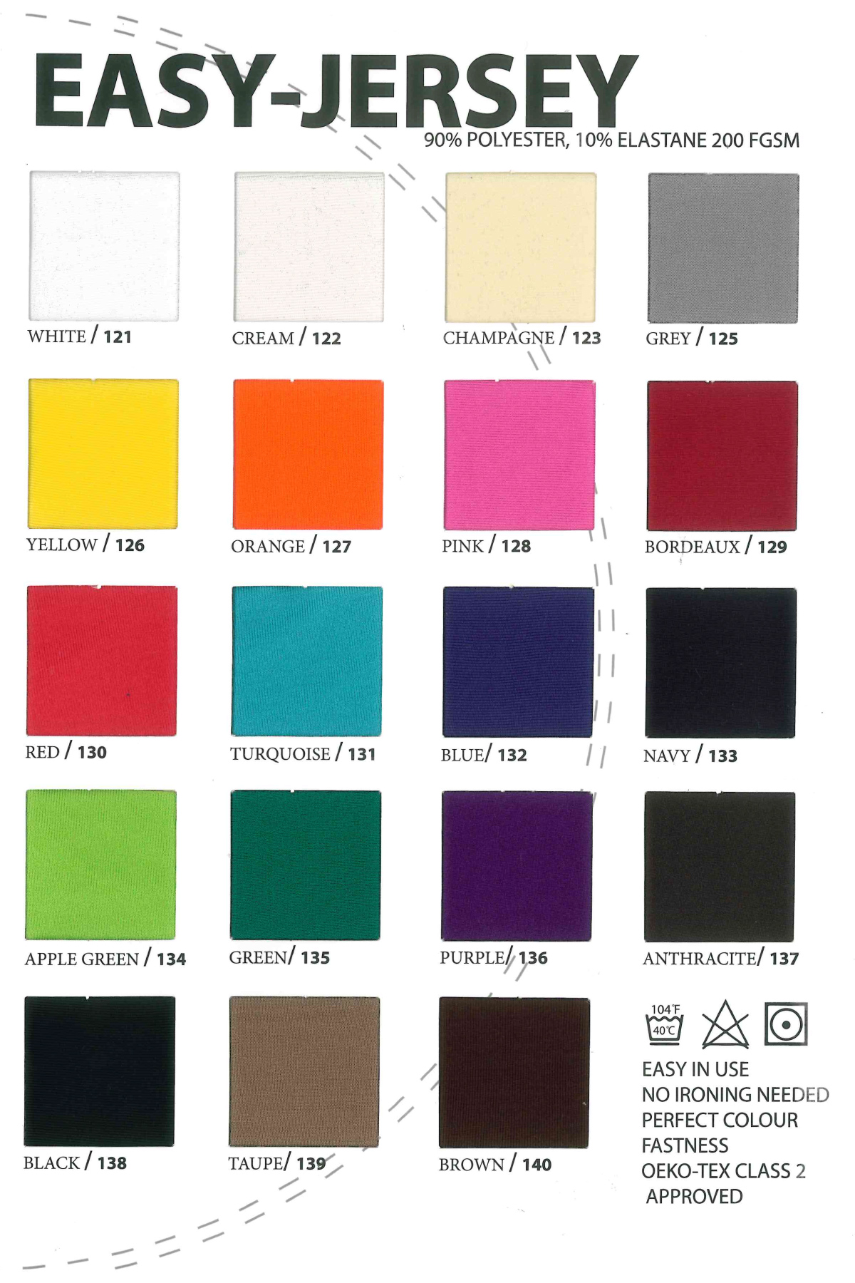 Stuhlhusse Siesta, Easy-Jersey, 210 g/ m²