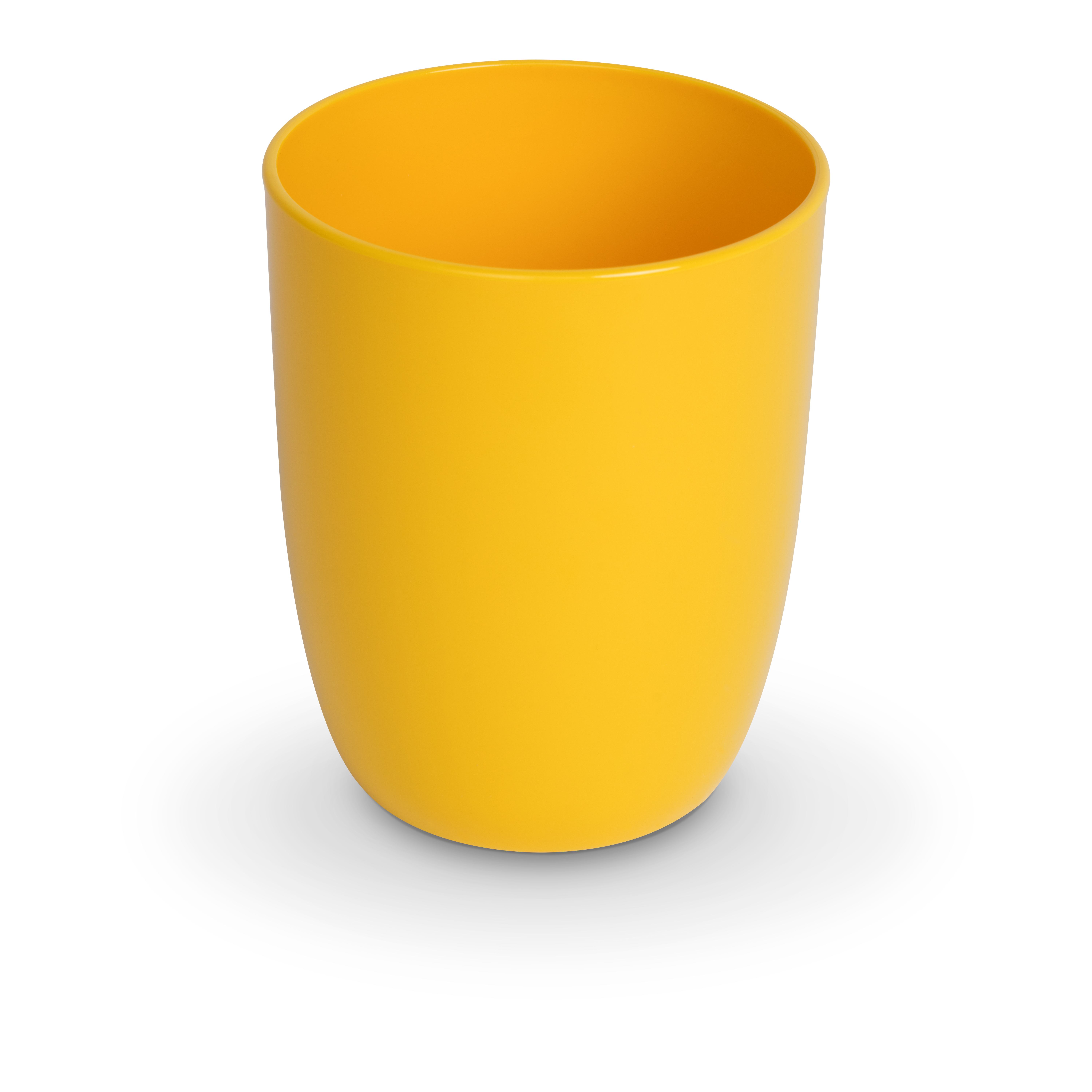 Trinkbecher PC, uni, gelb, D x H: 7,8 x 9,5 cm/ 0,30 ltr.