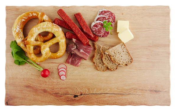 GN 1/1 Tablett OAK LIGHT 53 x 32,5 cm, H: 1,5 cm, Melamin, Holzoptik: Eiche hell