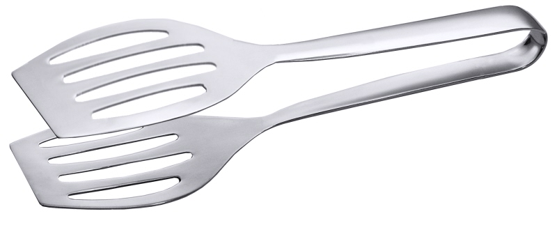 Fischzange, fugenlos, geschlitzt, Edelstahl, L: 26 cm