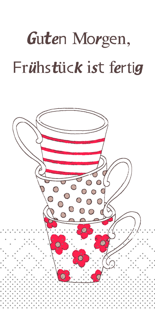 Servietten - FRÜHSTÜCK IST FERTIG Tissue