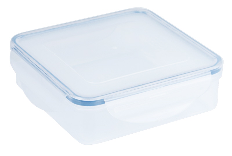 Frischhaltedose rechteckig, I: 0,6 ltr., 15 x 15 x 4 cm, PP
