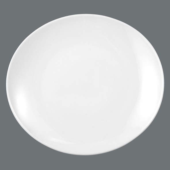 Seltmann Weiden, Meran, Steak & More - Teller oval 5192, weiss, uni, 29 cm