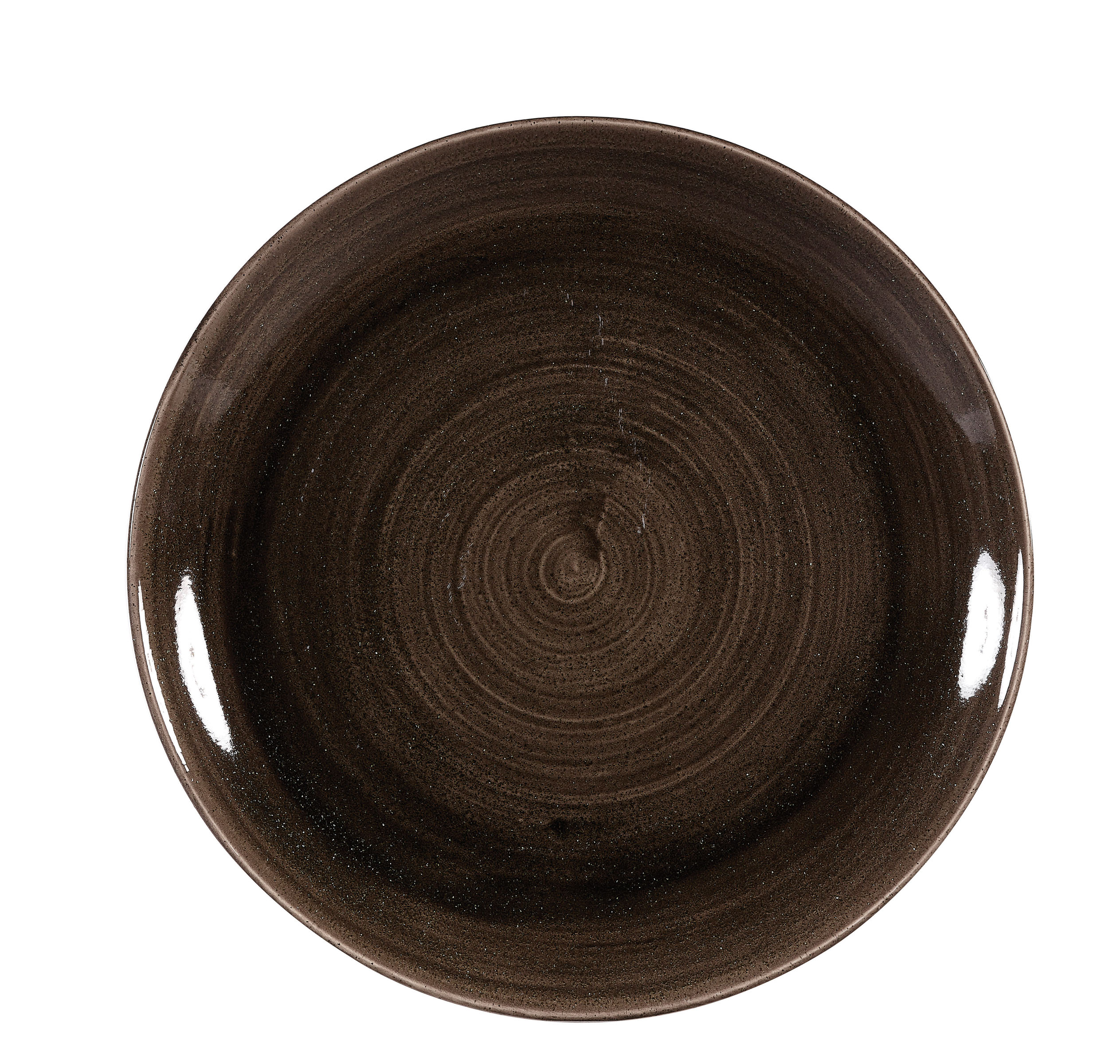 Churchill, Stonecast Patina : Iron Black - Teller flach Coup, 26 cm