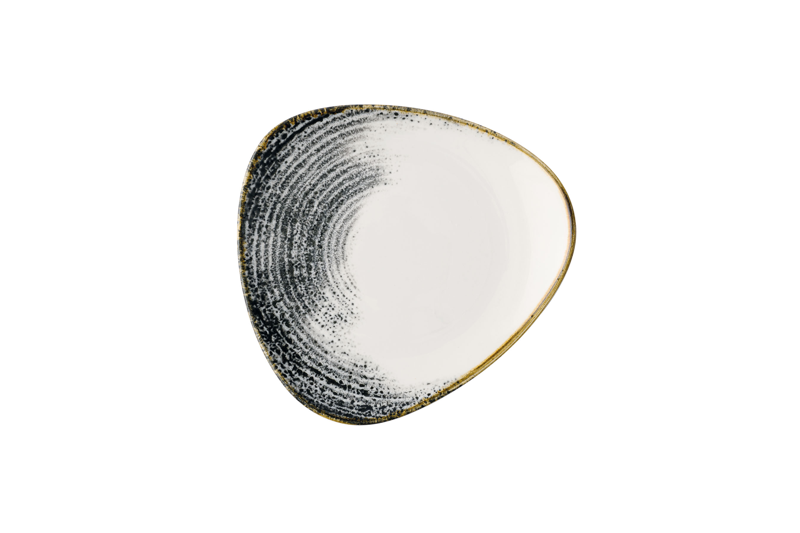 Churchill, Homespun Accents : Quartz Black - Teller flach dreieckig, 24,5 cm