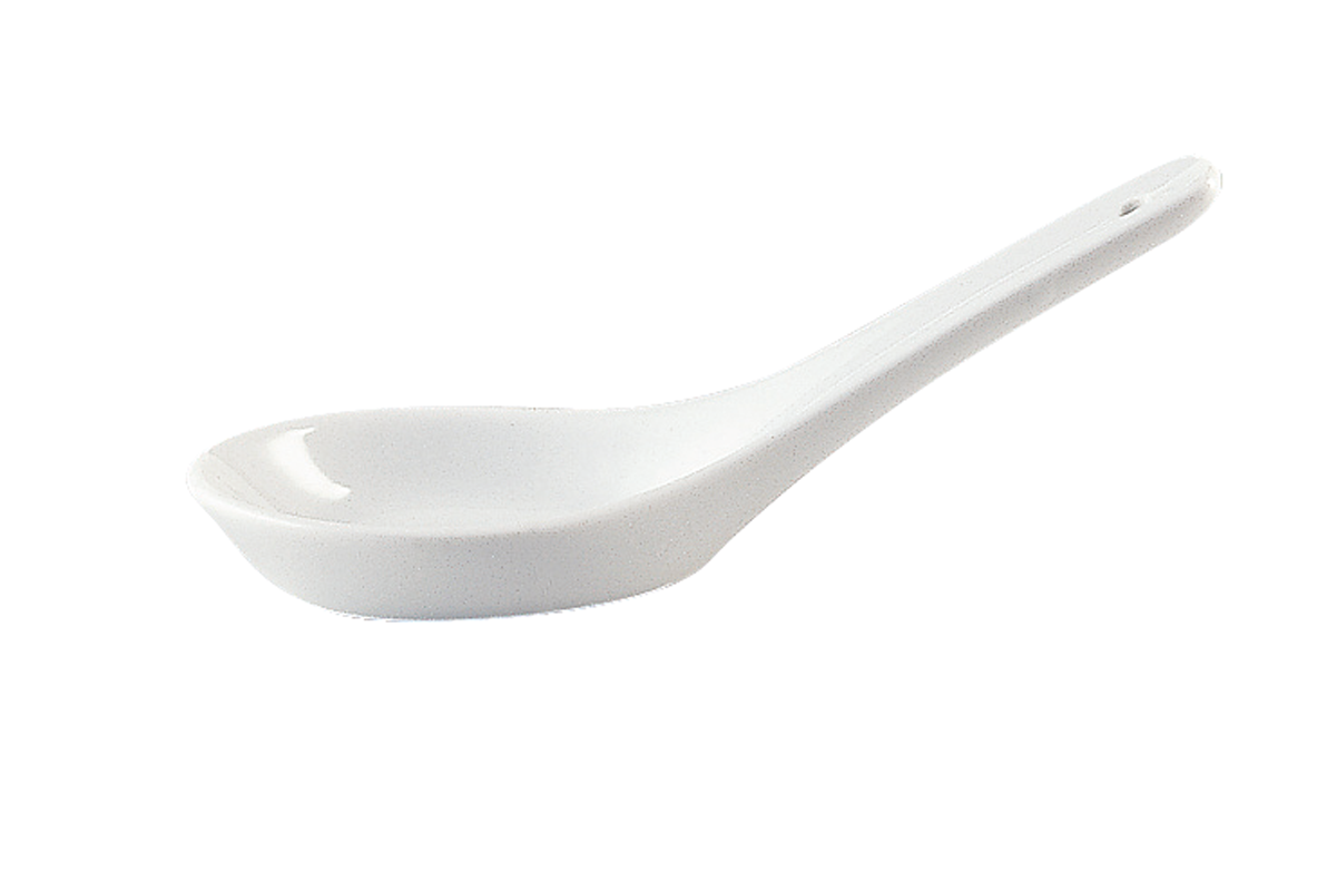 Bauscher, Options - Porzellanlöffel, weiss, uni, 13 x 4,5 cm