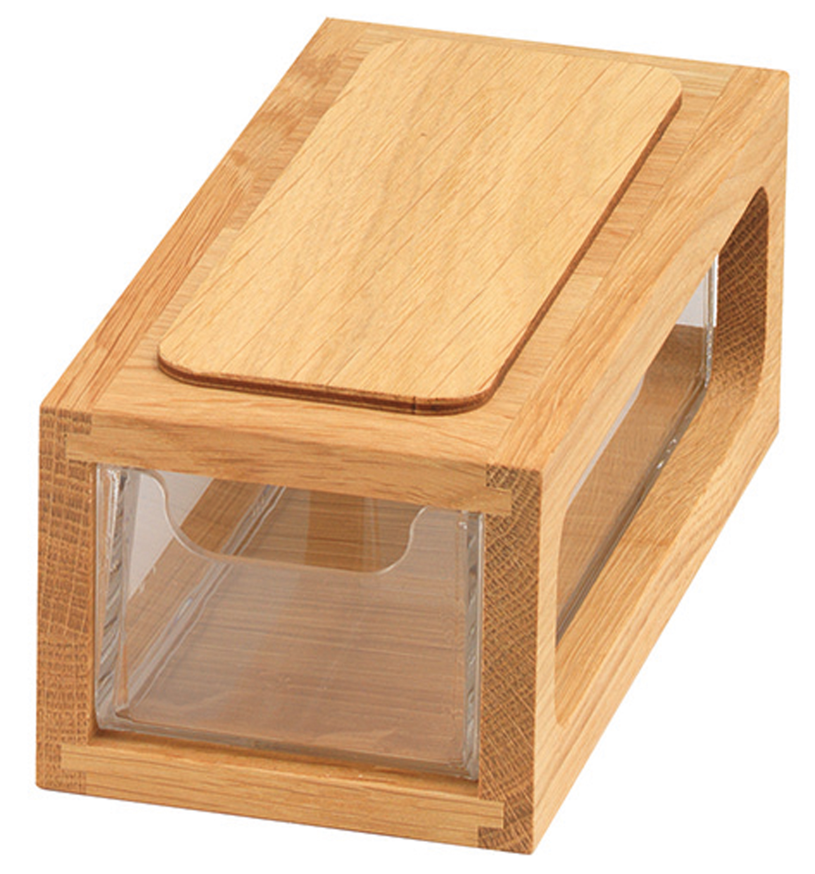 BOX Box f. Gastro-Utensilien, Farbe: Eiche natur, T: 200 mm, B: 93 mm, H: 79 mm