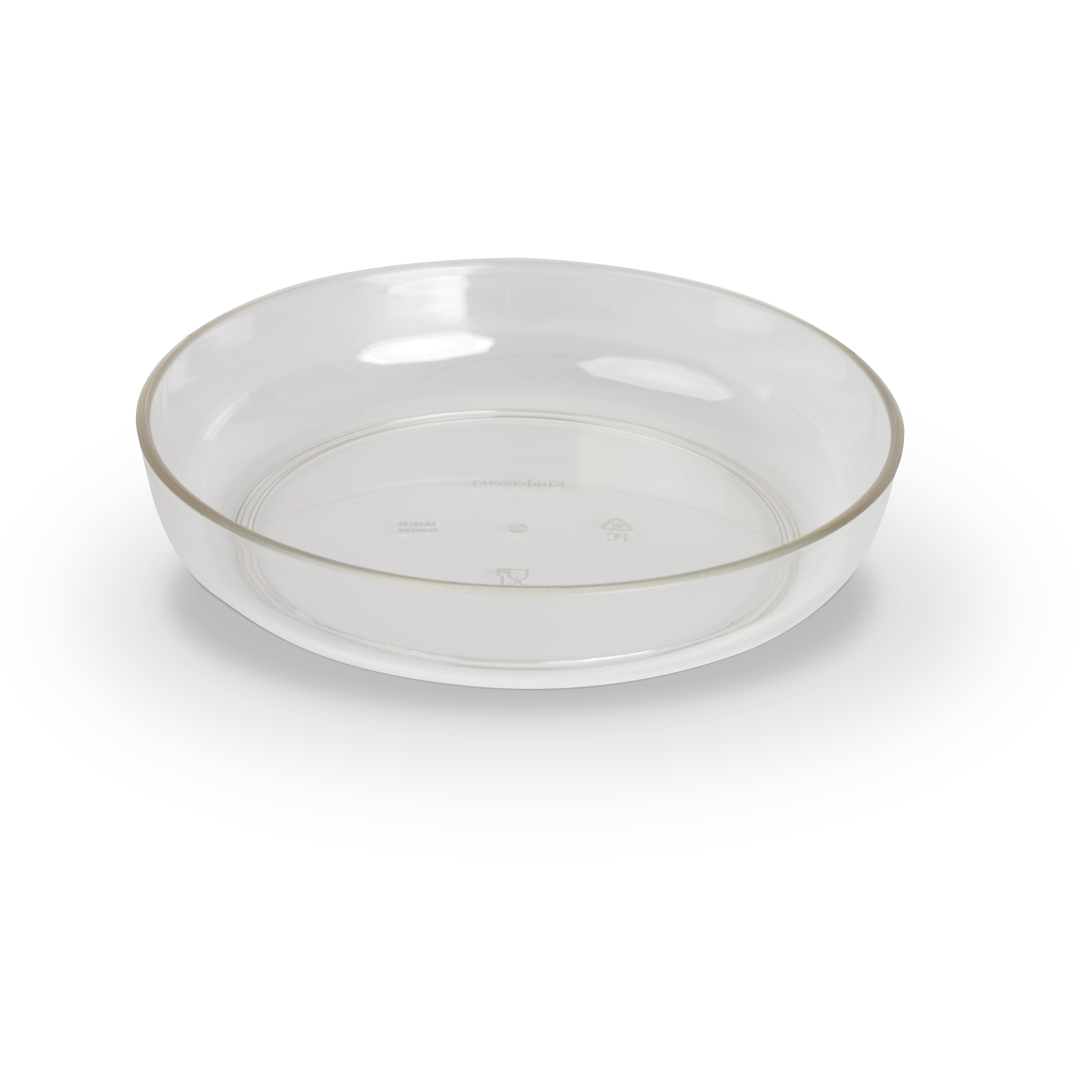 Dessertschale PC, uni, transparent, D x H: 13 x 2,5 cm/ 0,25 ltr.