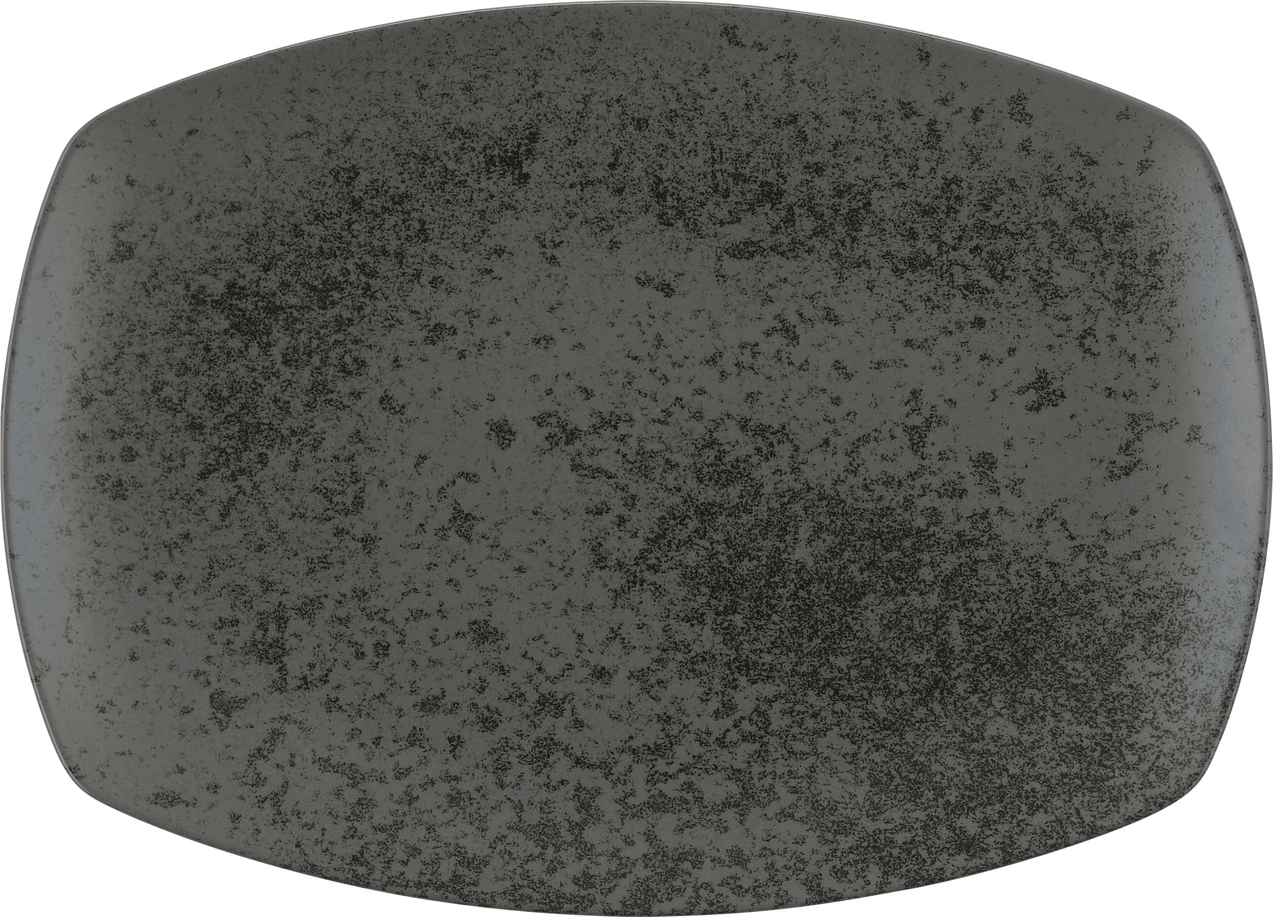 Bauscher, Sandstone : Dekor 425775 Black - Platte rechteckig coup 32 x 23,1 cm