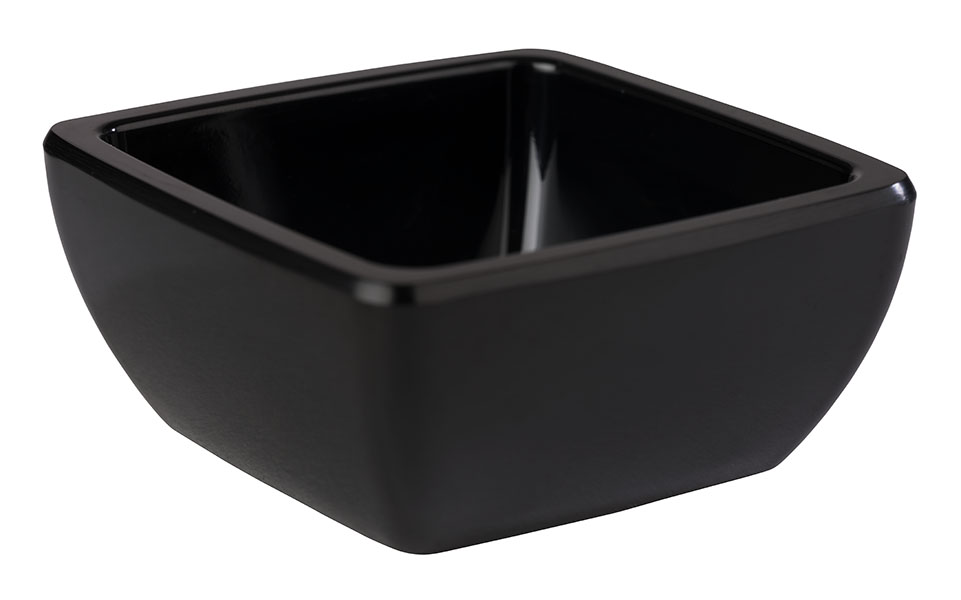 Schälchen FRIENDLY, PET, D: 7,5 cm, H: 3,5 cm, I: 0,05 ltr., Farbe: schwarz