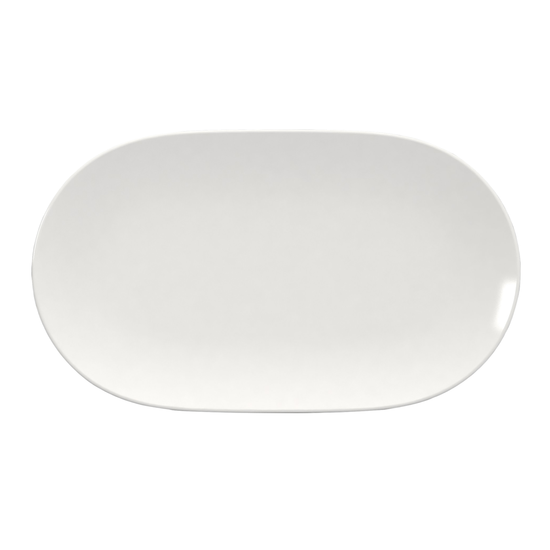 Bauscher, Scope - Platte oval coup, weiss, uni, 37,3 x 22,2 cm