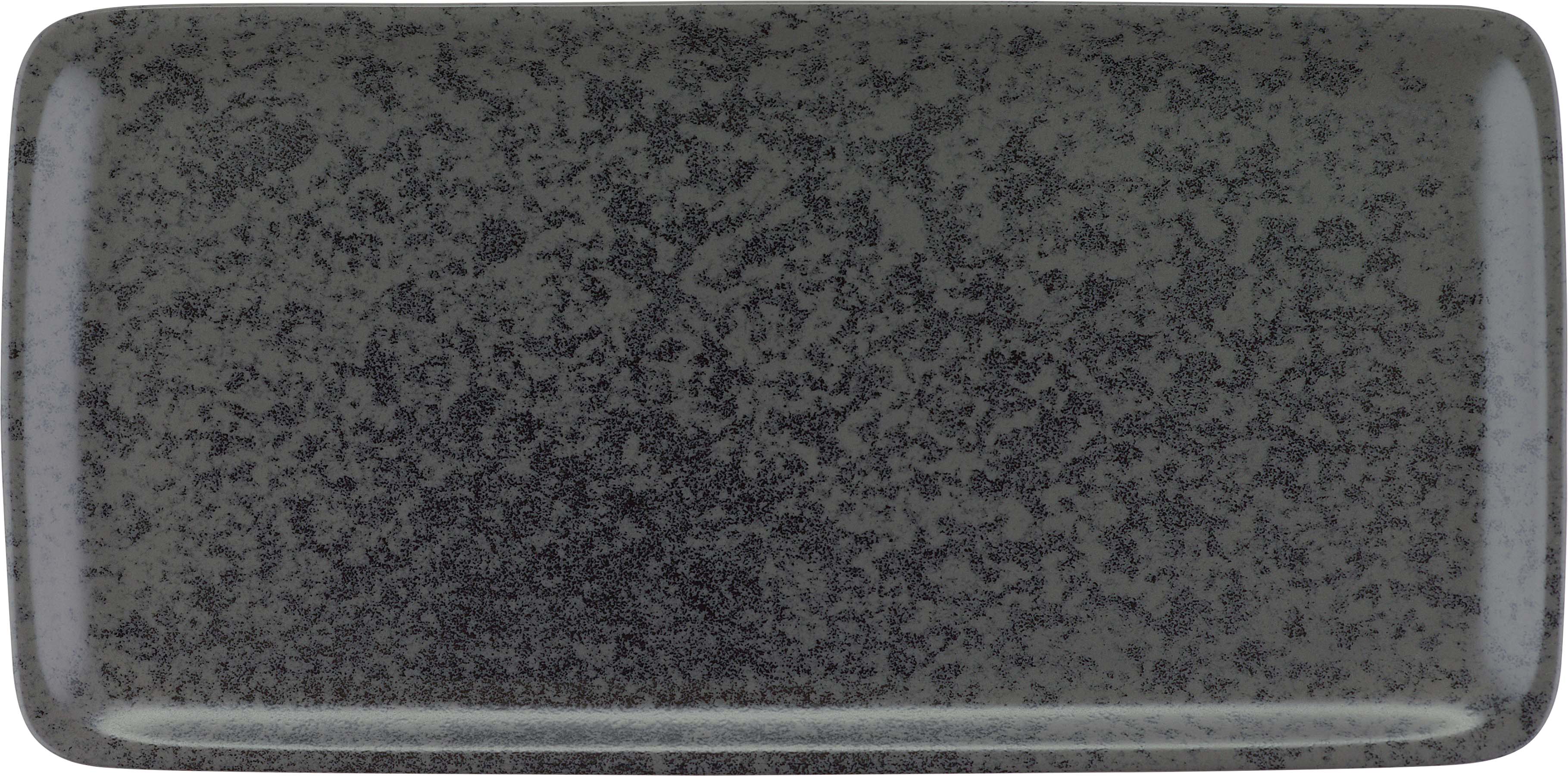 Bauscher, Sandstone : Dekor 425775 Black - Platte rechteckig 30,5 x 15 cm