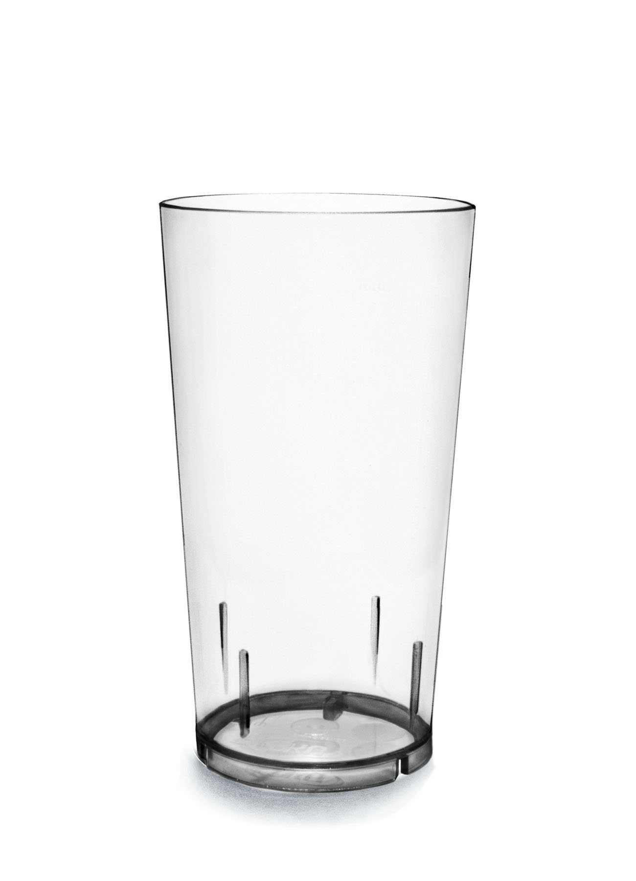 Aku, Mehrweg - Stapelbecher 300 ml m. F 0.3 ltr. |-|, Polycarbonat, D: 7,1 cm, H: 13,5 cm, Fb. Glasklar