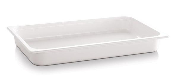 GN 1/1 Behälter ECO LINE 53 x 32,5 cm, Tiefe: 100 mm, Melamin, weiss, I: 10,6 ltr.