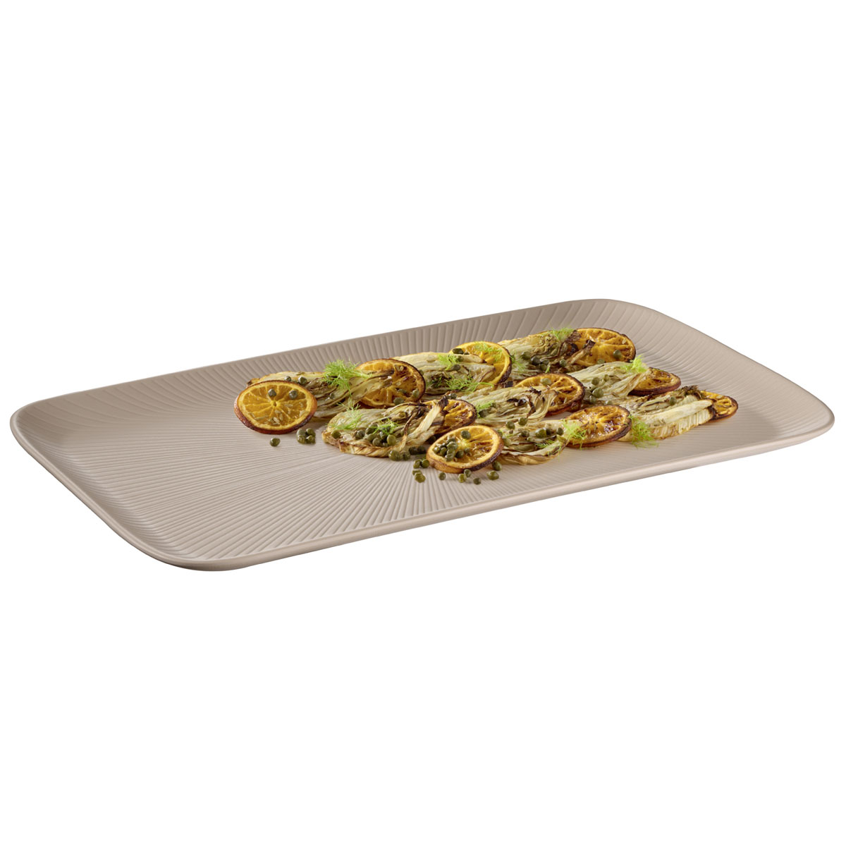 GN 1/1 Tablett NERO, Melamin, 53 cm x 32,5 cm, H: 2,5 cm, Fb. sand