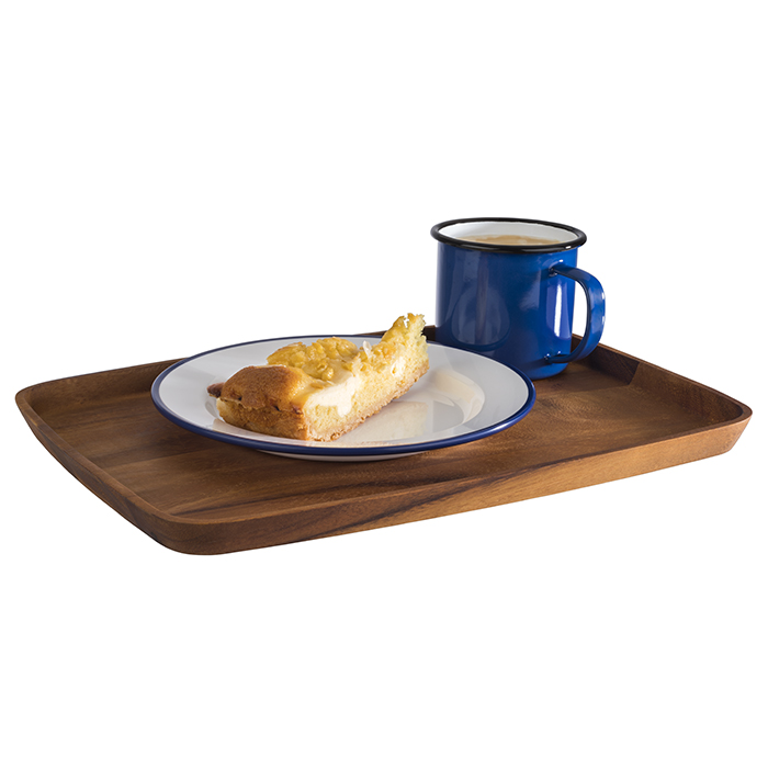 Servierbrett, 35 x 25 cm, H: 2 cm, Akazienholz