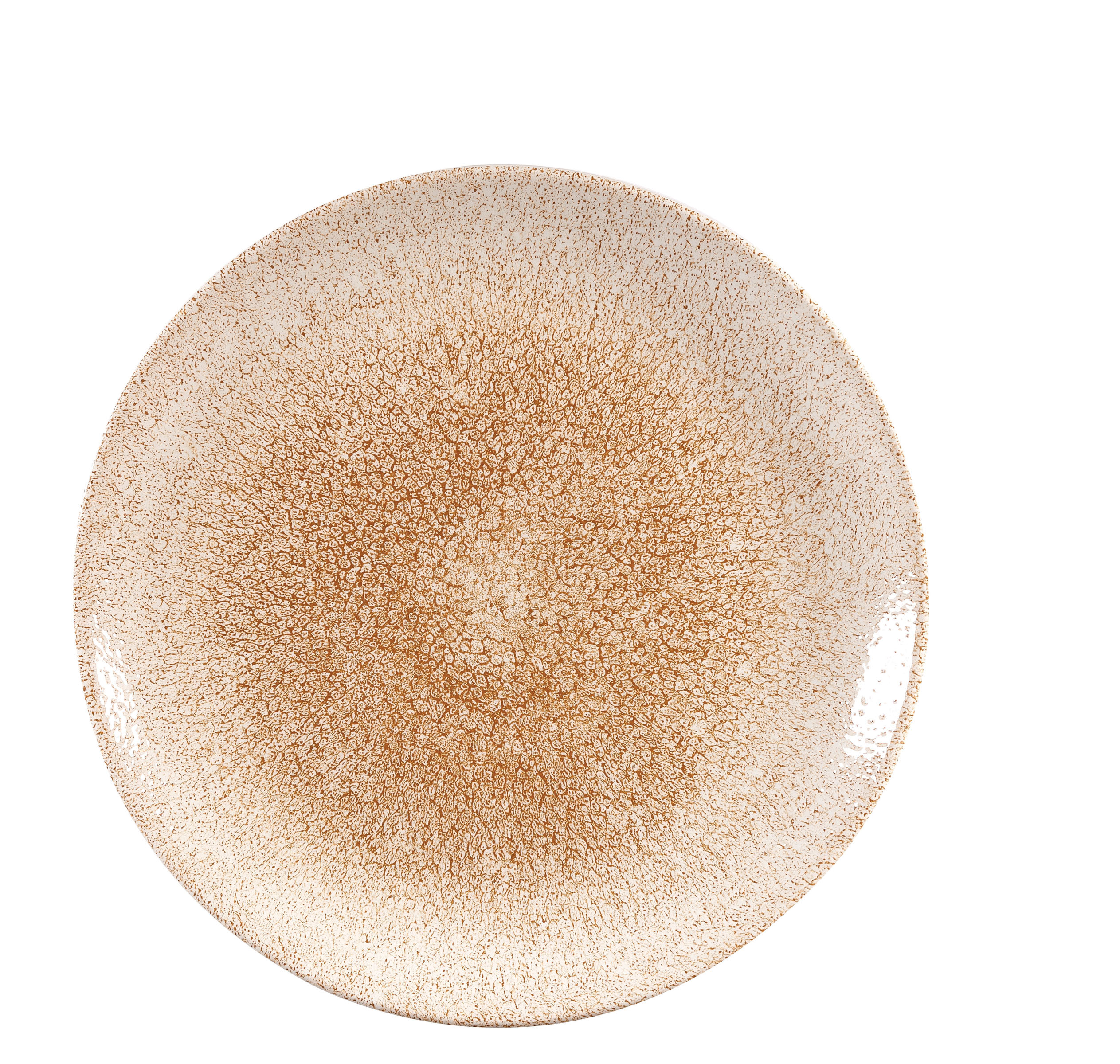 Churchill, Raku : Garnet Orange - Teller tief Coup, 24,8 cm/ 1,11 ltr.