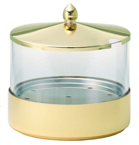 ELEGANCE Butterschale 1,5 ltr., Gold, L: 185 mm, B: 185 mm, H: 185 mm