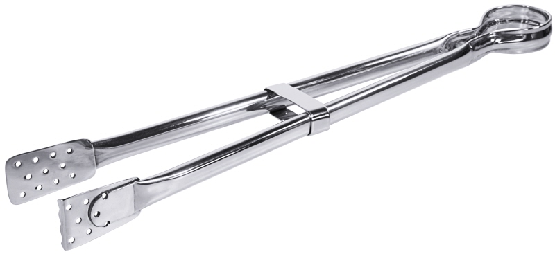 Grillzange, gezahnt, Edelstahl, L: 53 cm