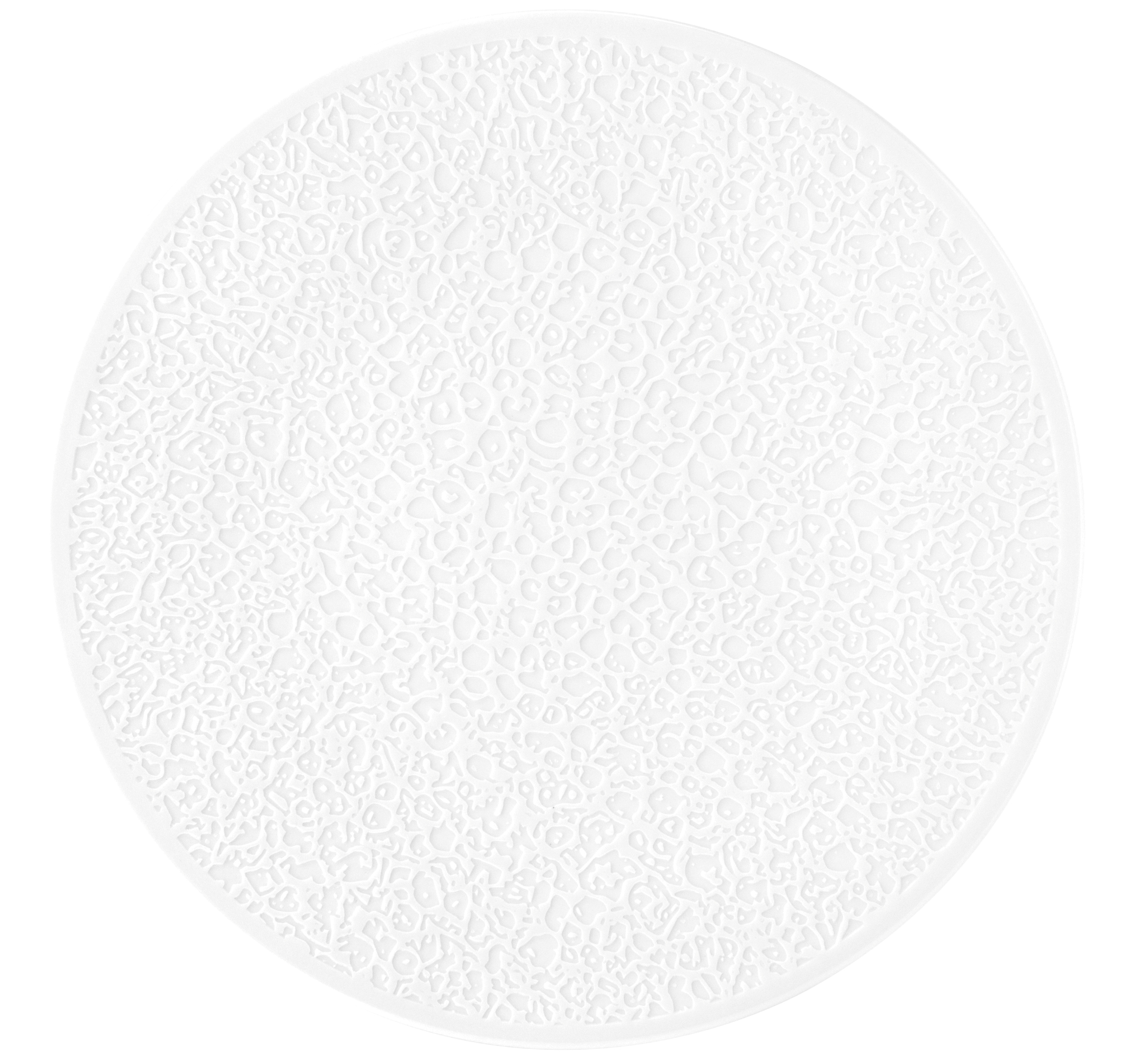 Seltmann Weiden, Nori : Weiss - Platzteller flach, Vollrelief, 33 cm