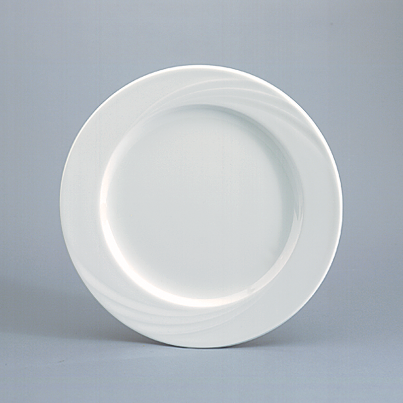 Bauscher, Donna - Teller, flach, Fahne, weiss, uni, 27 cm