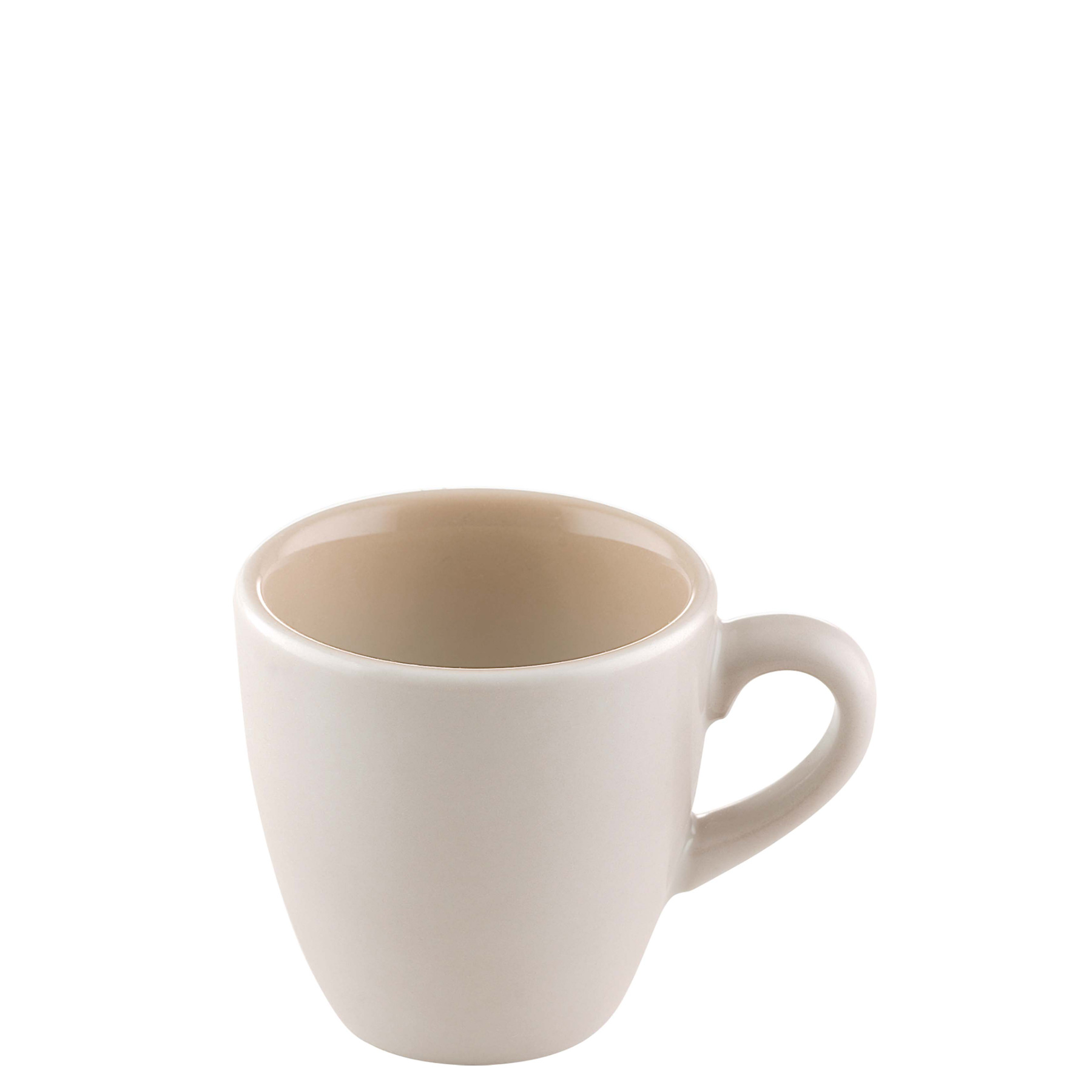 Bauscher, Sandstone : Dekor 700561 Beige Uni - Espresso-Obere hoch 0,09 ltr.