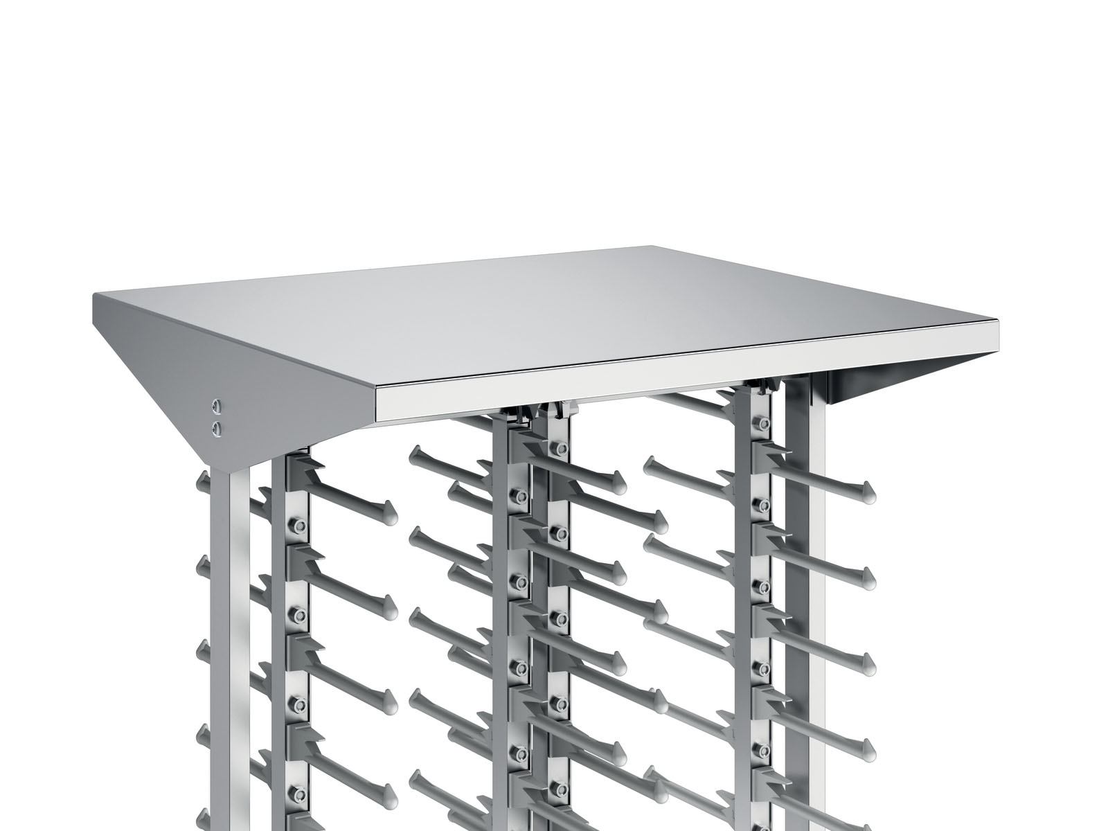 SERVISTAR  GASTRO 120, Teller-Stapelsystem, fahrbar, max. 120 Teller, LxBxH: 65,3 x 93,3 x 185,6 cm