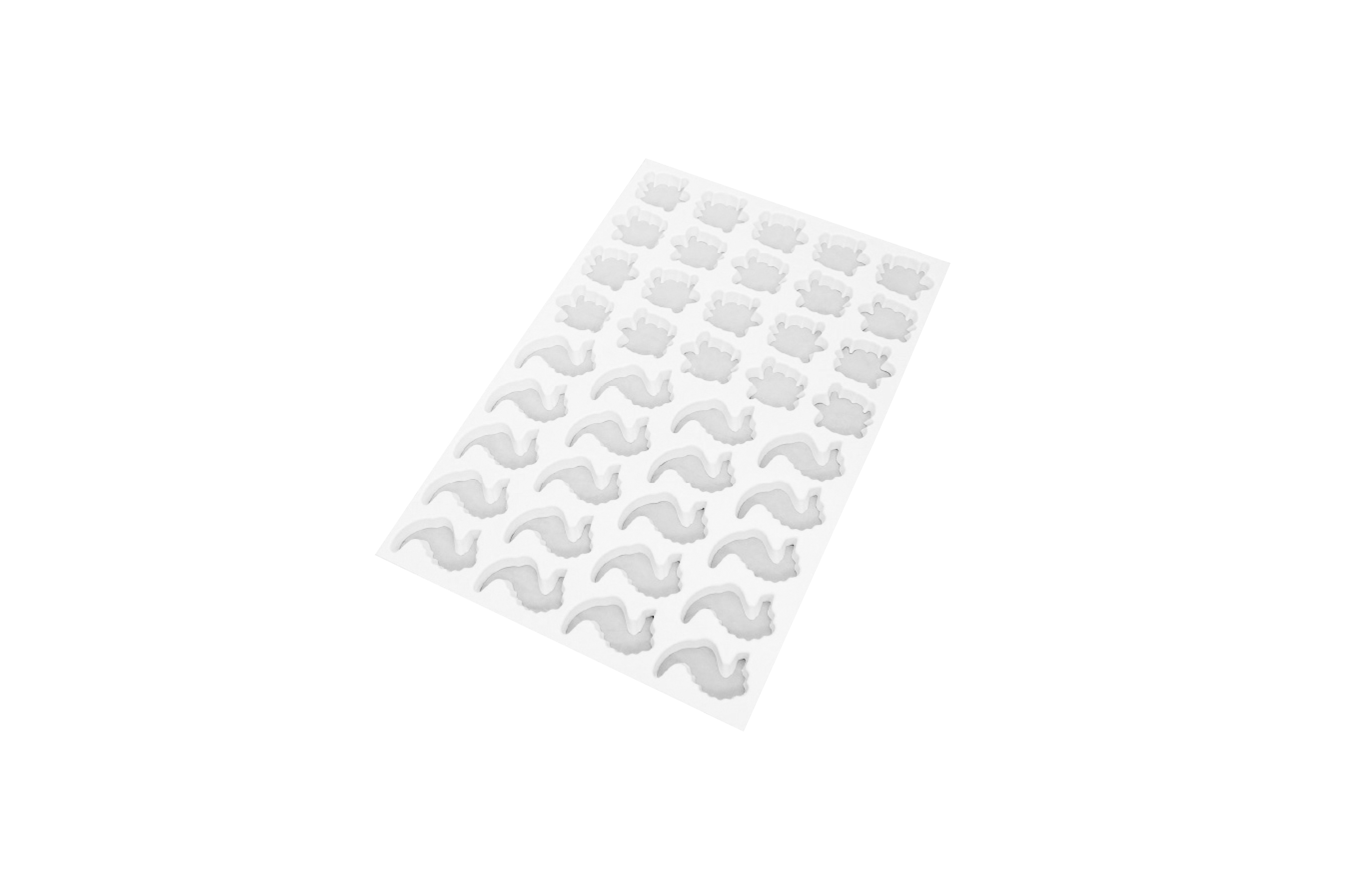 Ausstechmatte aus Kunststoff Schildkröte/ Seepferd, No.16, 68 mm/ 78 mm