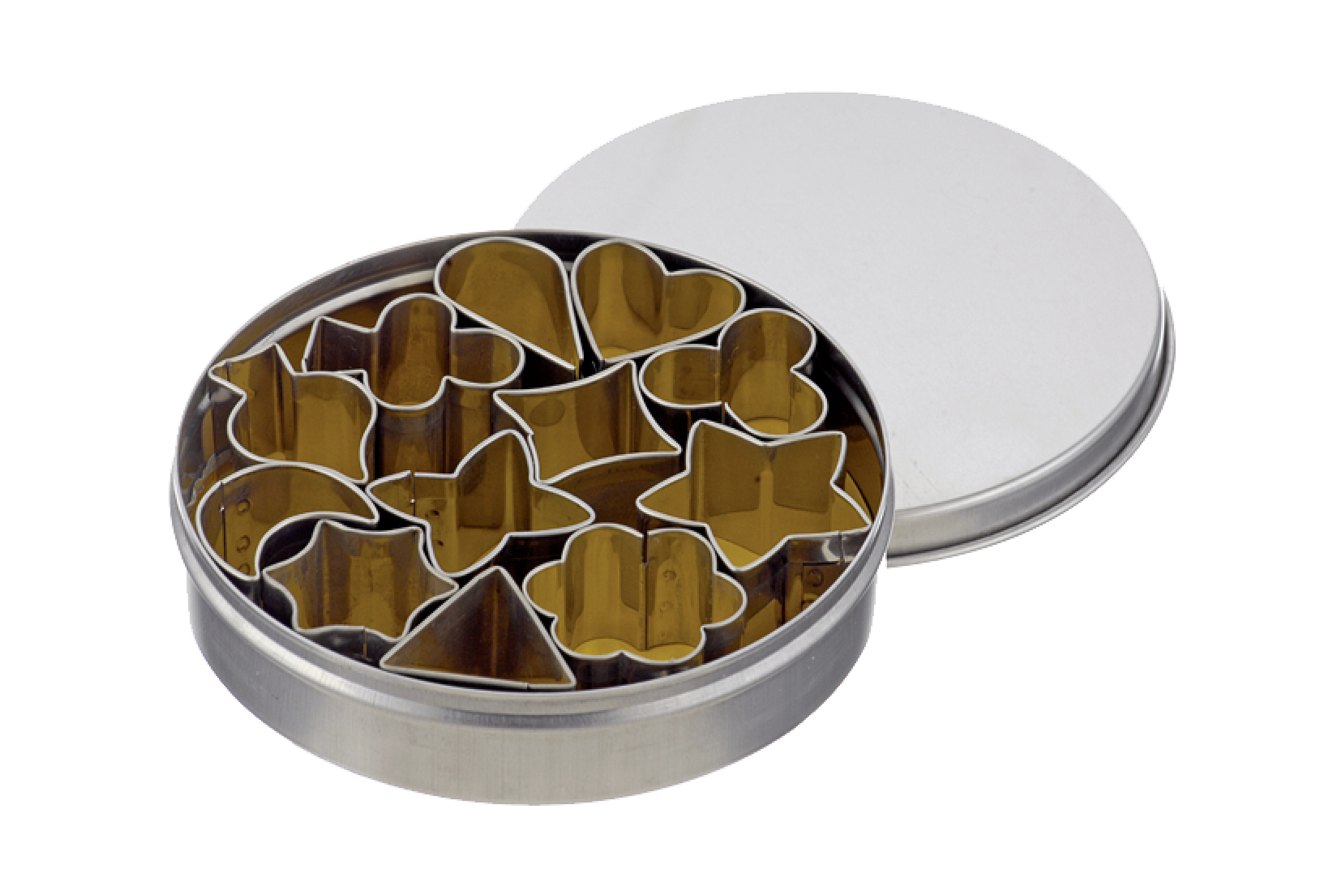 Dekor Ausstecher im Satz Gemischte Formen 12-tlg., Höhe: 20 mm, Edelstahl